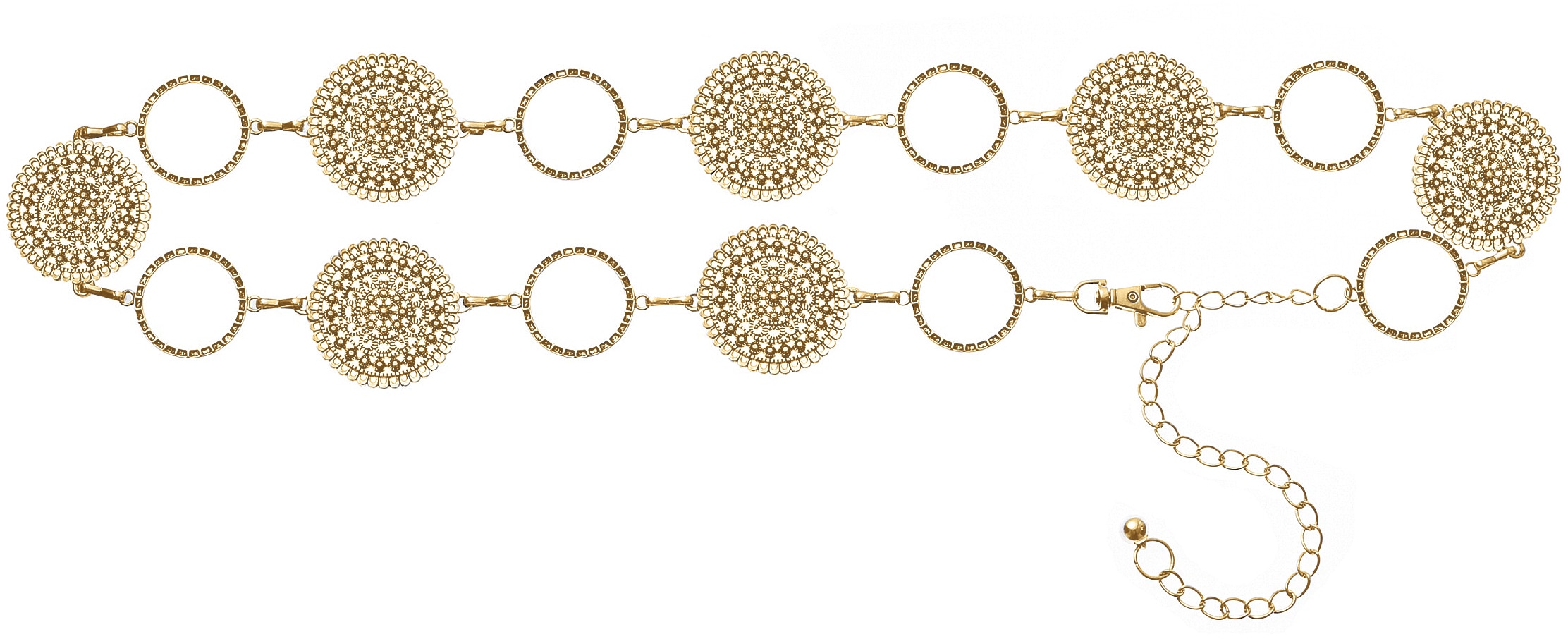 LASCANA Kettengürtel »Schmuckgürtel« verstellbare Schliesse, Taillengürtel, Hüftkette