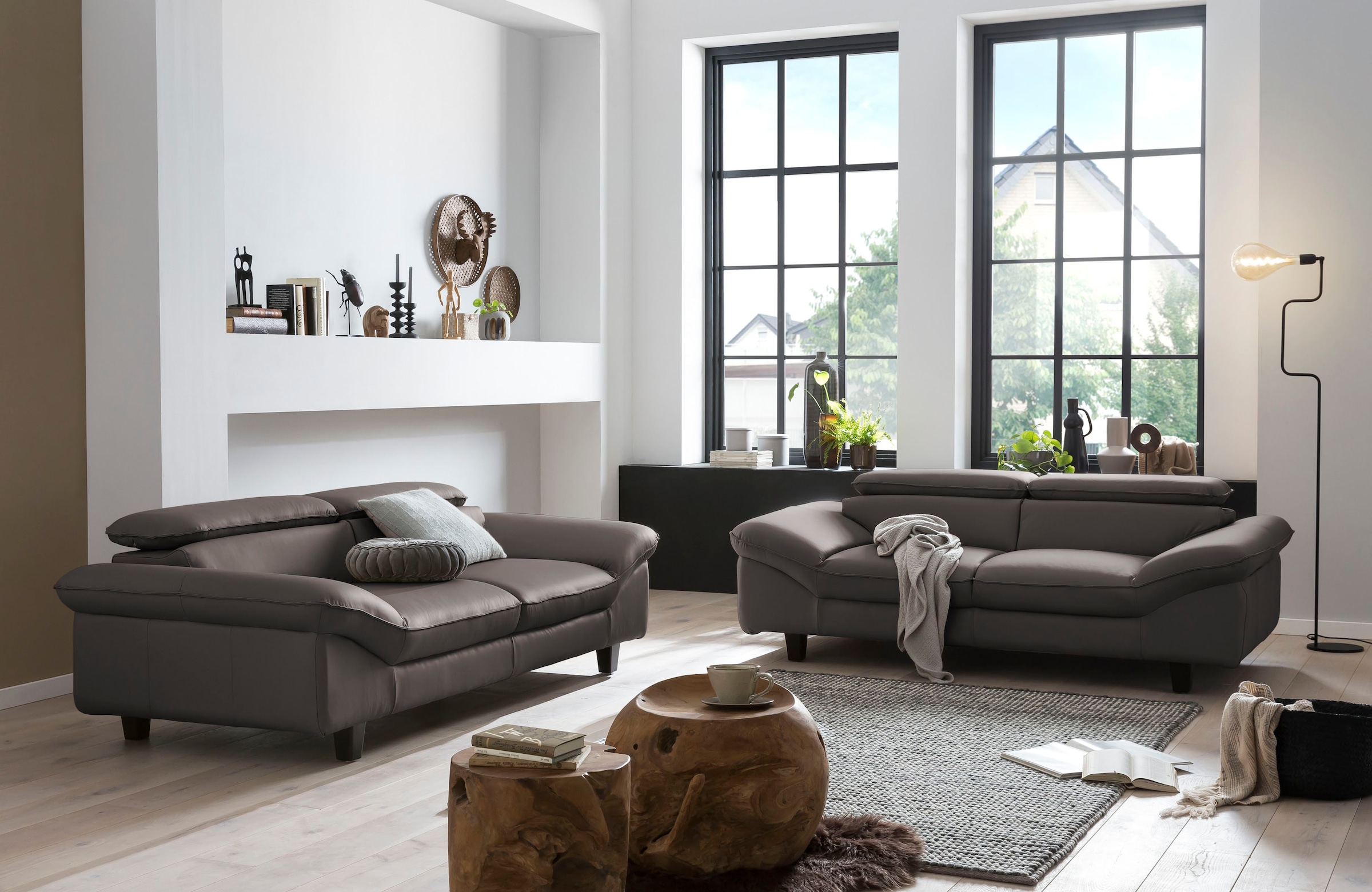 Home affaire 3-Sitzer »Pilot« Big-Sofa mit Kopfteilverstellung