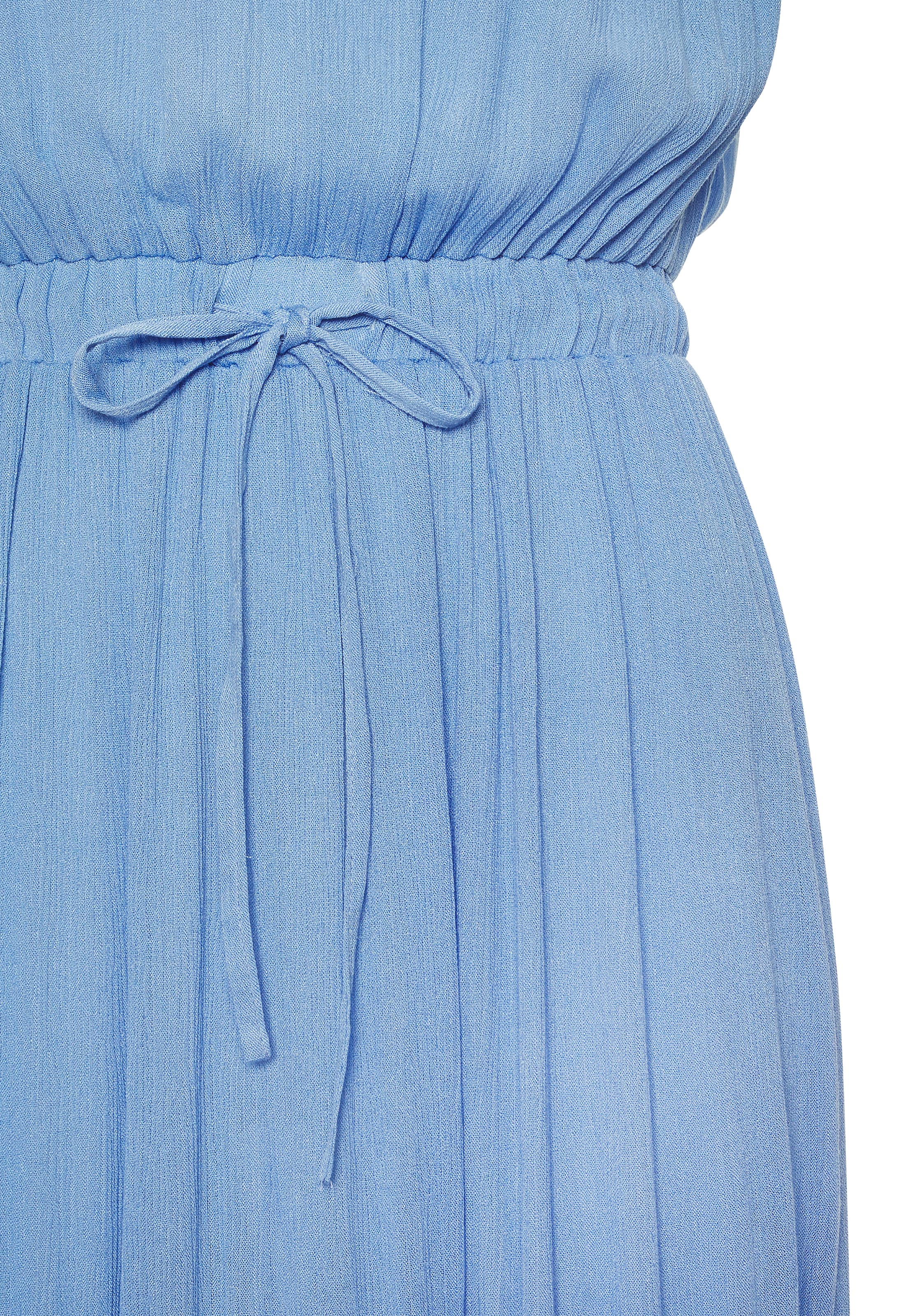 LASCANA Maxi robe mit tiefem Ausschnitt aus gekreppter Viskose