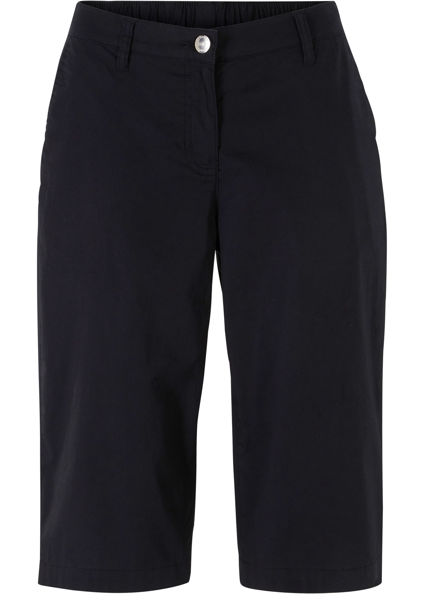 bonprix Bermudas longs  aus Baumwolle mit Elasthan, Regular Fit, mit Komfortbund