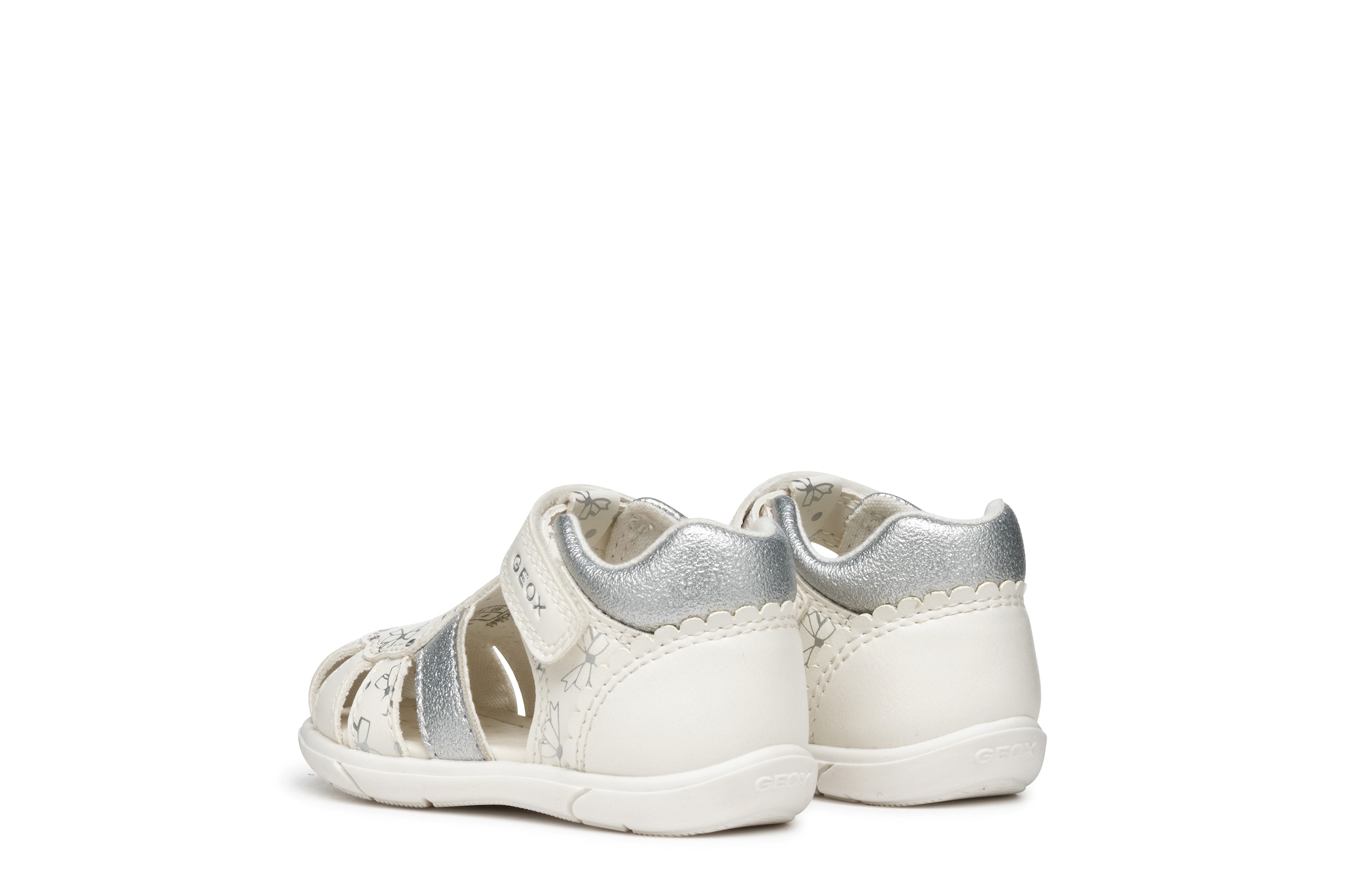 Geox Lauflernschuh »B SANDAL ZAPITO GIRL«  Babyschuh, Sommerschuh, Klettschuh, Grössenschablone zum Download
