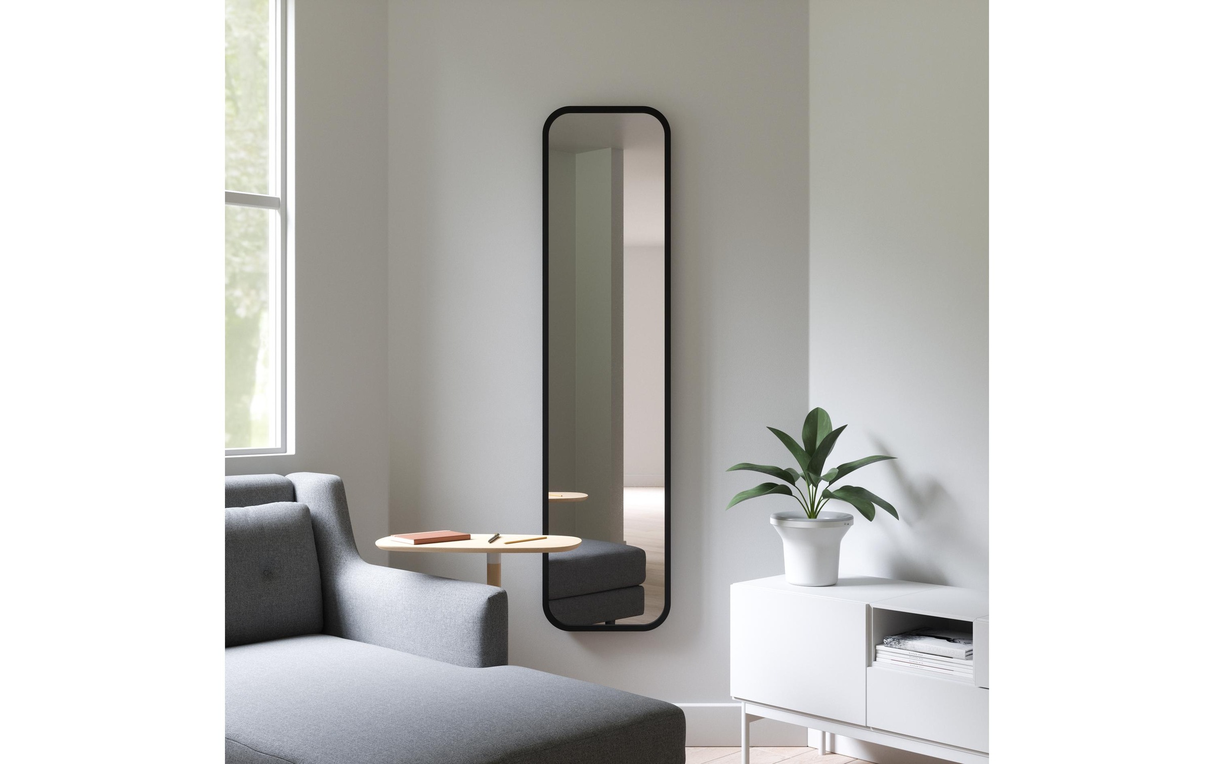 Umbra Spiegel »Hub Schwarz«