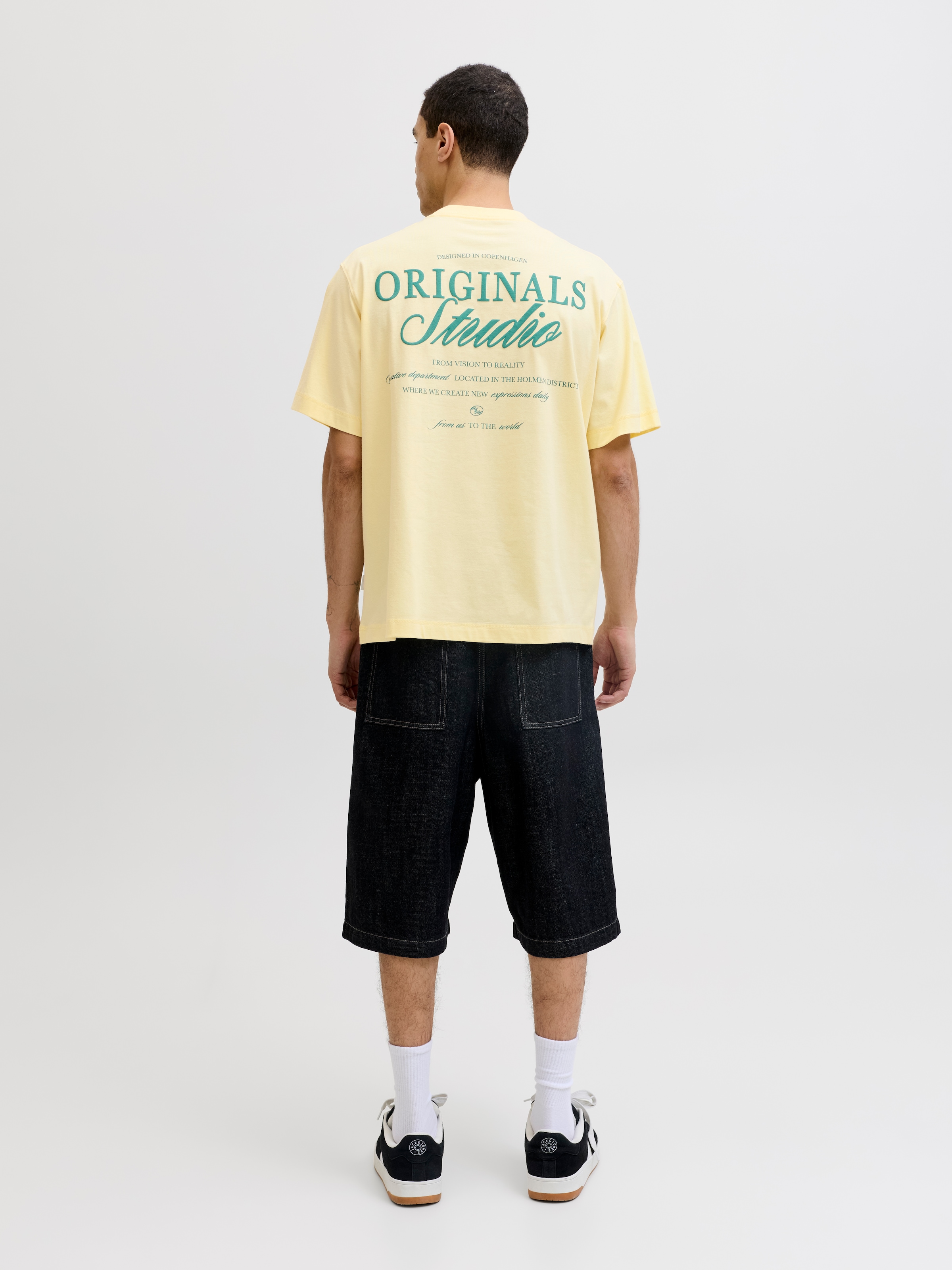 Jack & Jones Shirt à col rond »JORNORREBRO TYPO TEE SS CREW NECK NOOS« coton, coupe décontractée