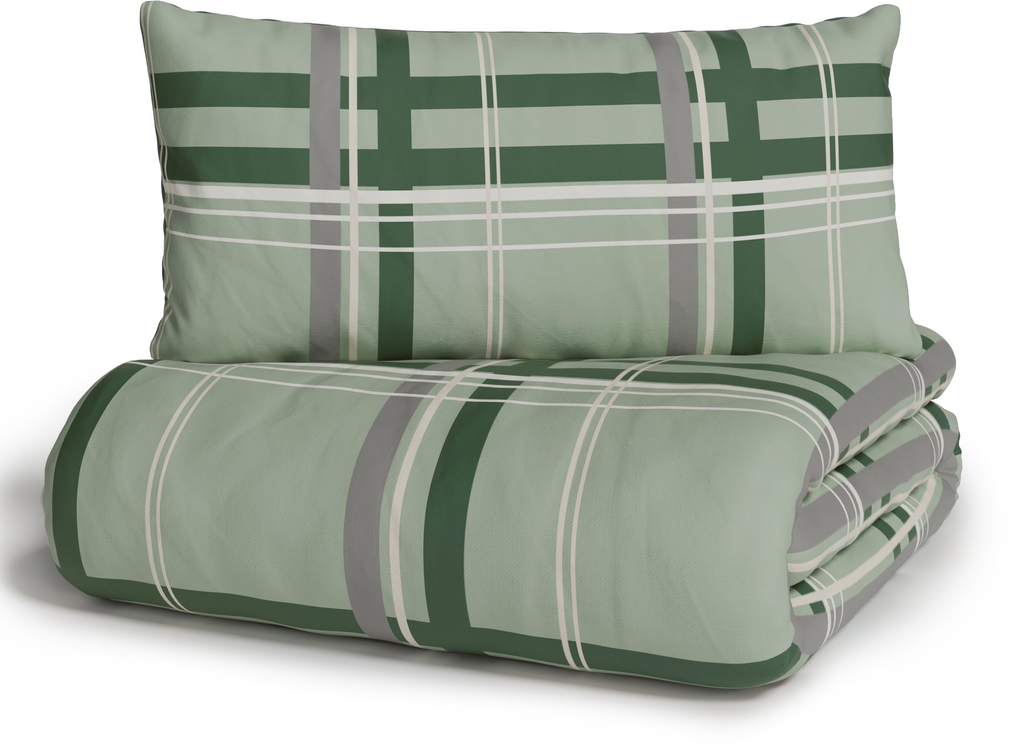 GOODproduct Wendebettwäsche »Talin« 2 Stk. ab Gr. 135x200, 100% Baumwolle, Karo-Design, Marke H.I.S. by GOODproduct