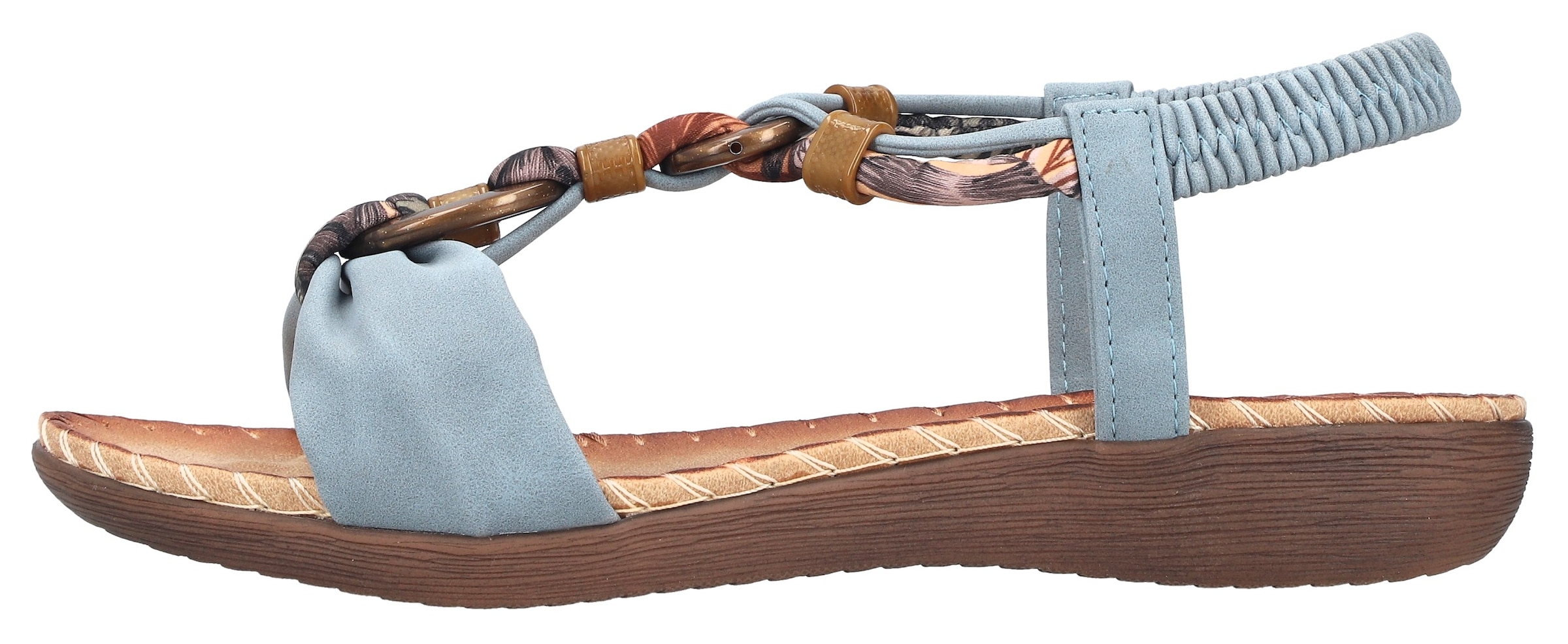 Rieker Sandale  Sommerschuh, Urlaubsschuh, Fersenriemchen mit Gummizug