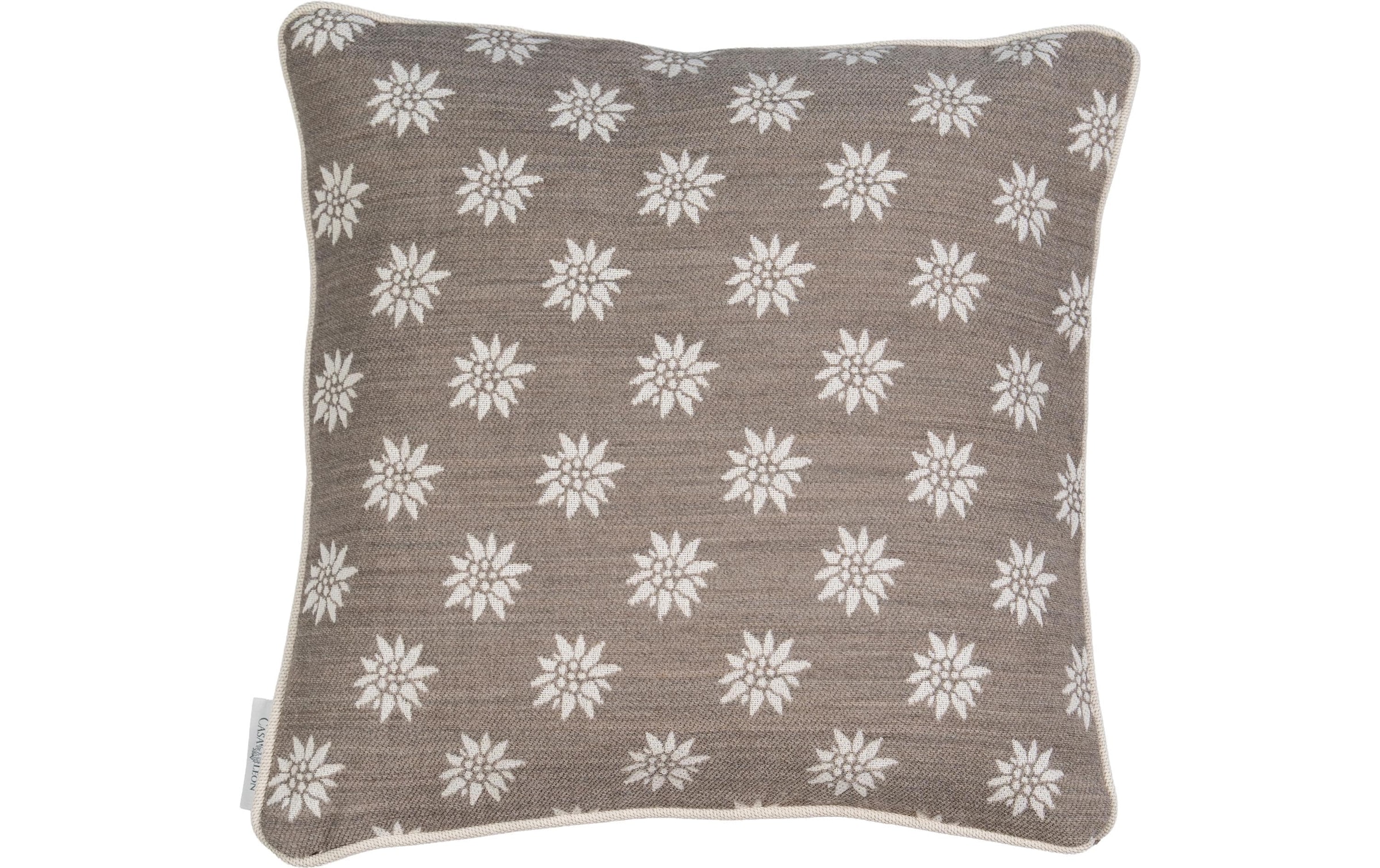 Casa Leon Kissenbezug »Kissenhülle Edelweiss 45 x 45 cm«