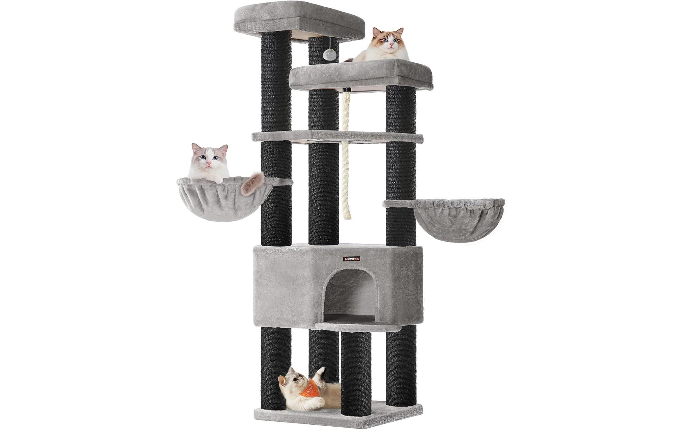 FEANDREA Kratzbaum »Large Multi-Tier Cat Tree 55 x 55 x 195 cm« 195 cm hoch
