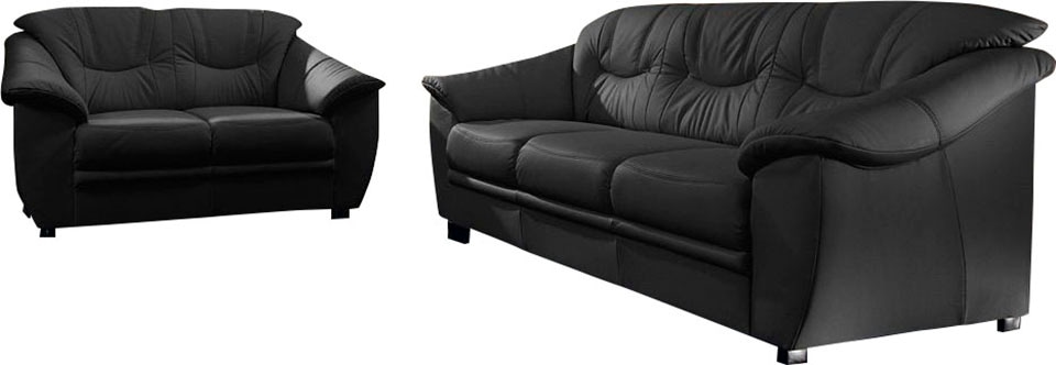 sit&more Polstergarnitur »Top Savona« NaturLEDER® (2-tlg), bestehend aus je einem 2- und 3-Sitzer, Federkern
