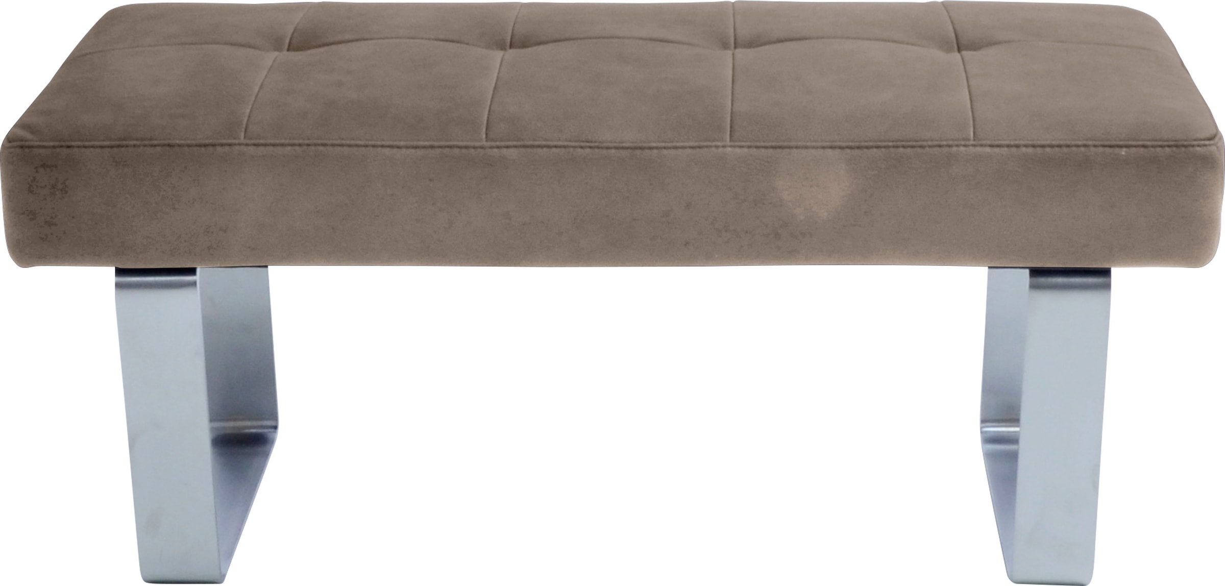 K+W Komfort & Wohnen Banc à tabouret »Santos II« Coussin d'assise en mousse froide de haute qualité, largeur env. 113 cm