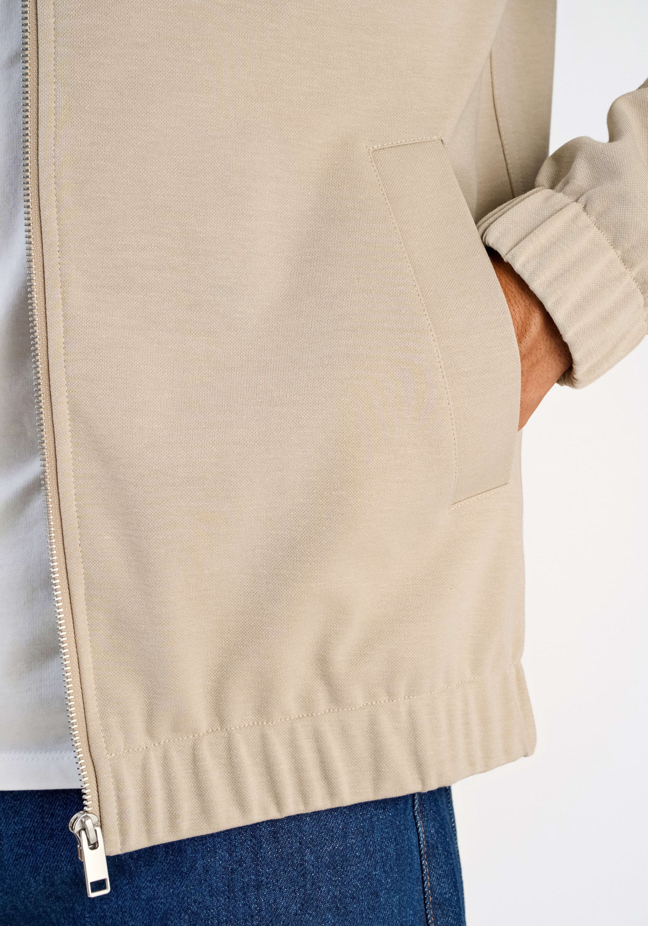 LINDBERGH Blouson ohne Kapuze mit Hemdkragen und Reissverschluss