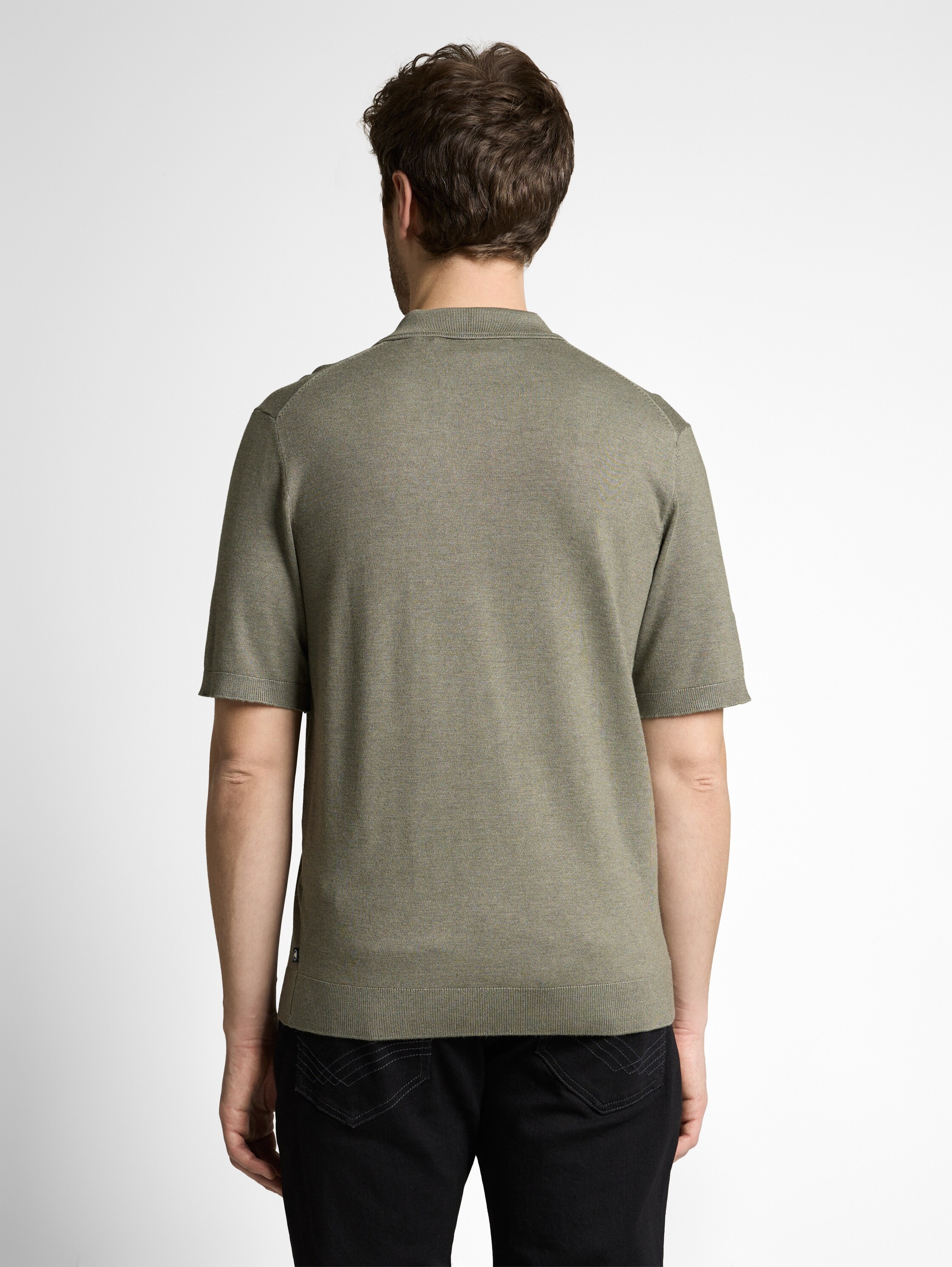 TOM TAILOR Pull en tricot avec bord-côte côtelé