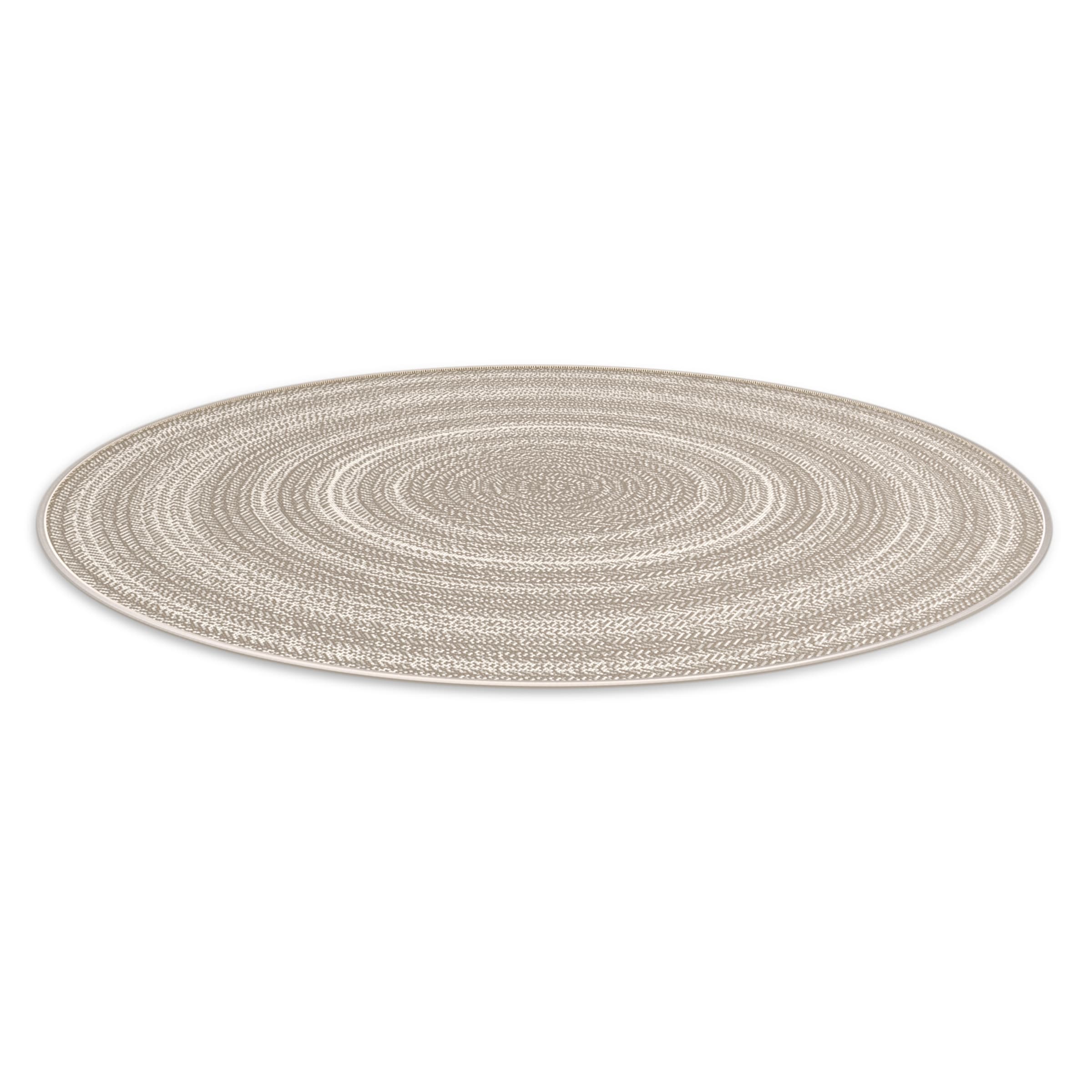 Primaflor-Ideen in Textil Teppich »Outdoorteppich ELDORADO Giro« rund 4 mm Höhe Flachgewebe, gestreift, Scandi, In- und Outdoor geeignet, wasserfest