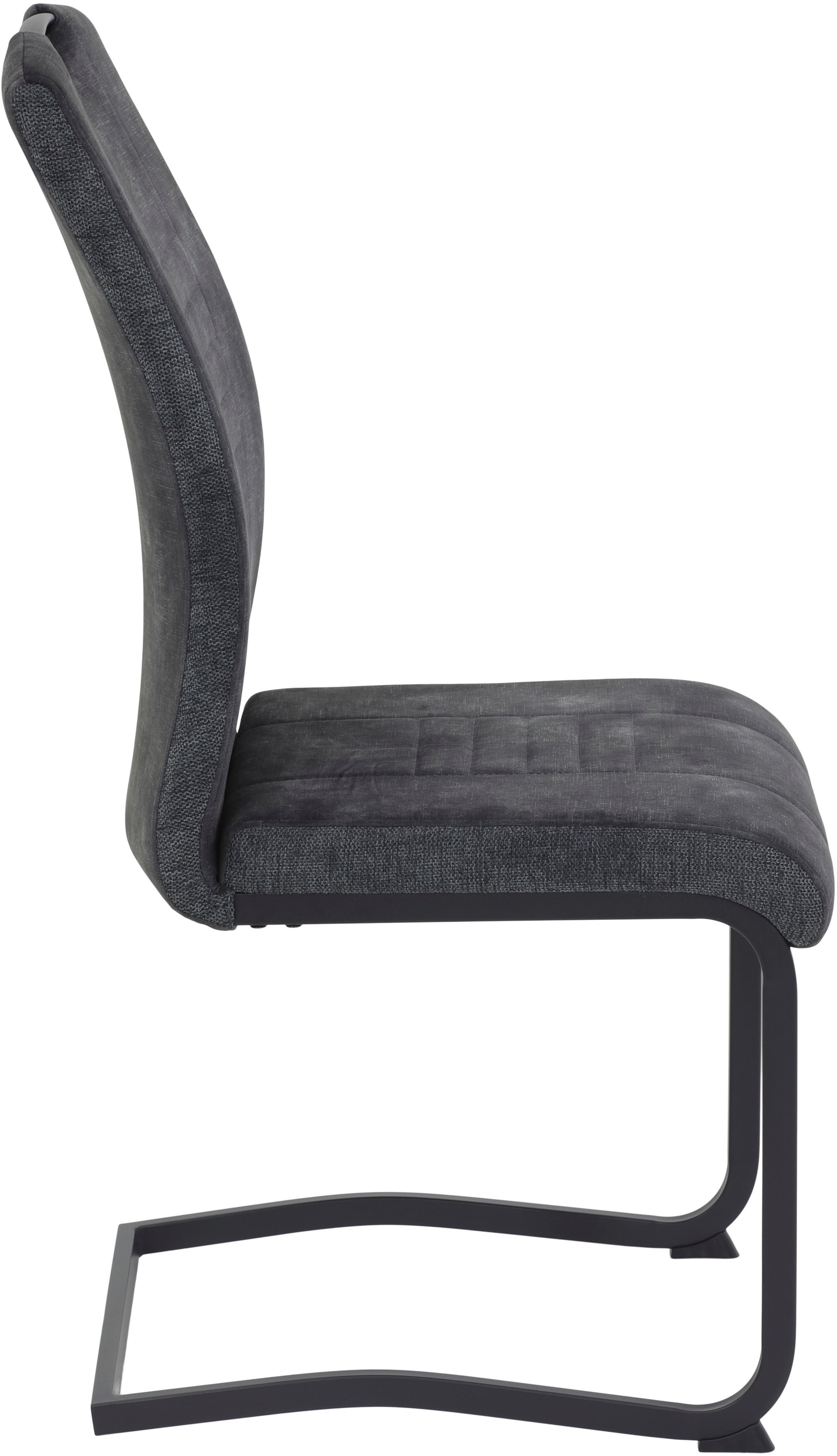 HELA Chaise cantilever »RIGA« (Ensemble) 4 cuisFreischwinger,Vierkantrohrgestell,mit Griff,Stoffkombination