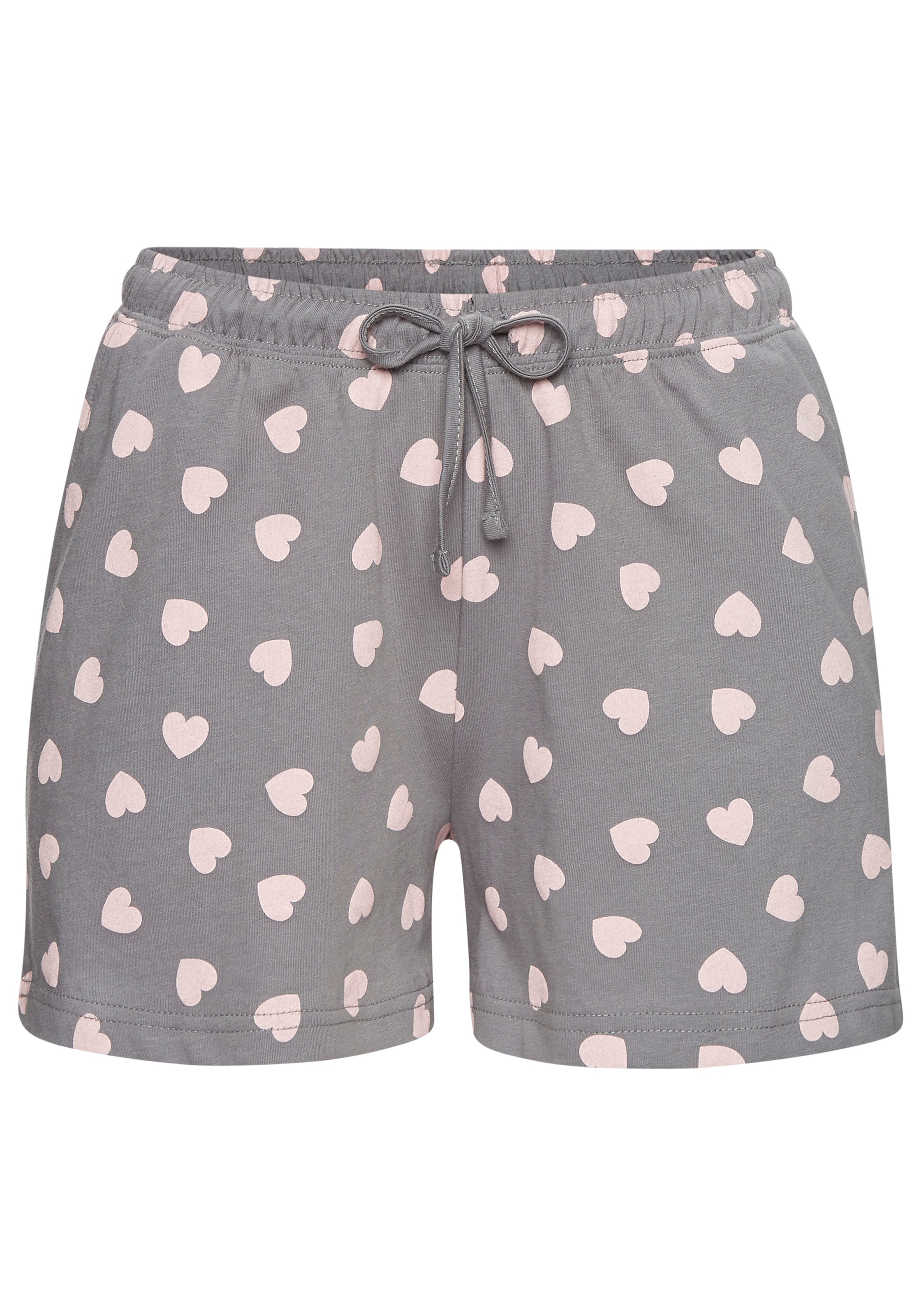 Vivance Dreams Pyjama Spar-Set, 2er Pack, 4 tlg. mit süssem Herzmuster