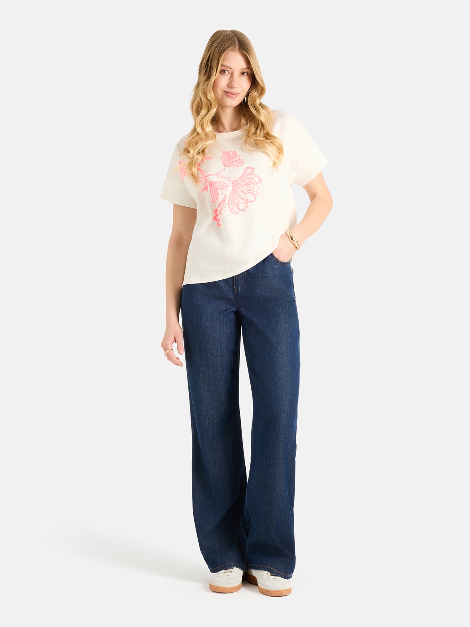 Lieblingsstück T-Shirt »DahliaL« mit floralem Print, Rundhals