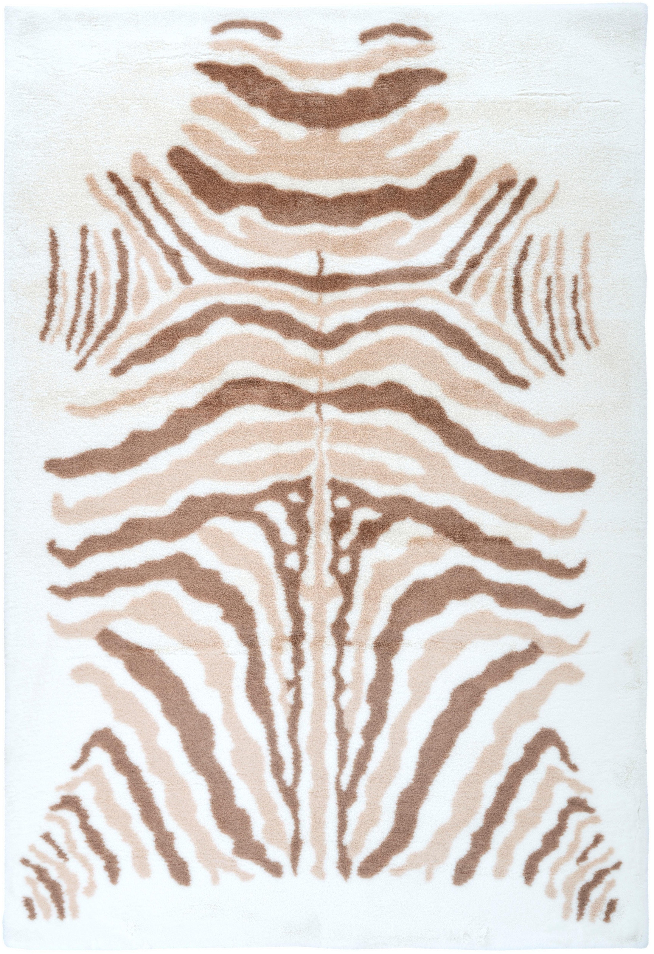 my home Hochflor-Teppich »Elias« rechteckig 30 mm Höhe Fell-Optik, Wohnzimmer