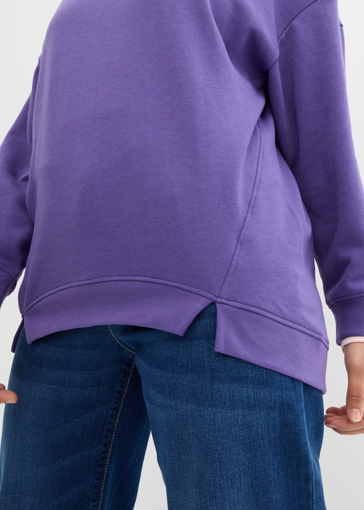 bonprix Sweatshirt »Oversize-Sweatshirt«, lässig geschnittene Passform, Oversize-Fit, mit Rundhalsform
