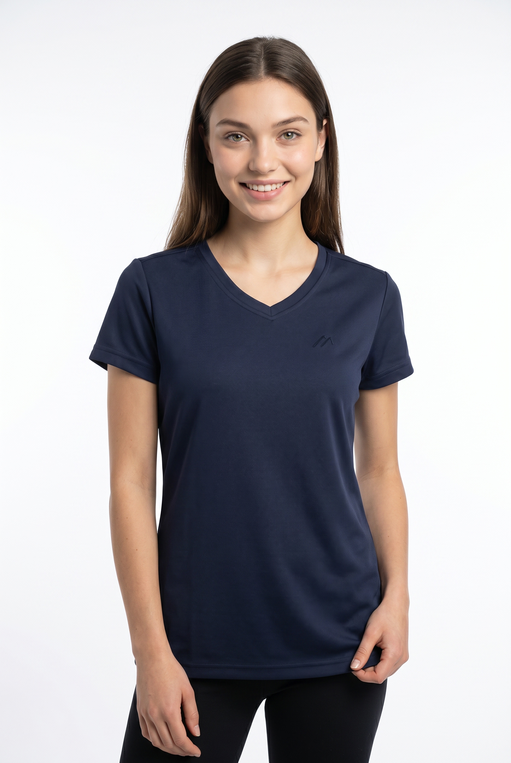 Maier Sports T-shirt »Da-Shirt 1/2 Arm Trudy« avec col en V discret, matière à séchage rapide, en polyester