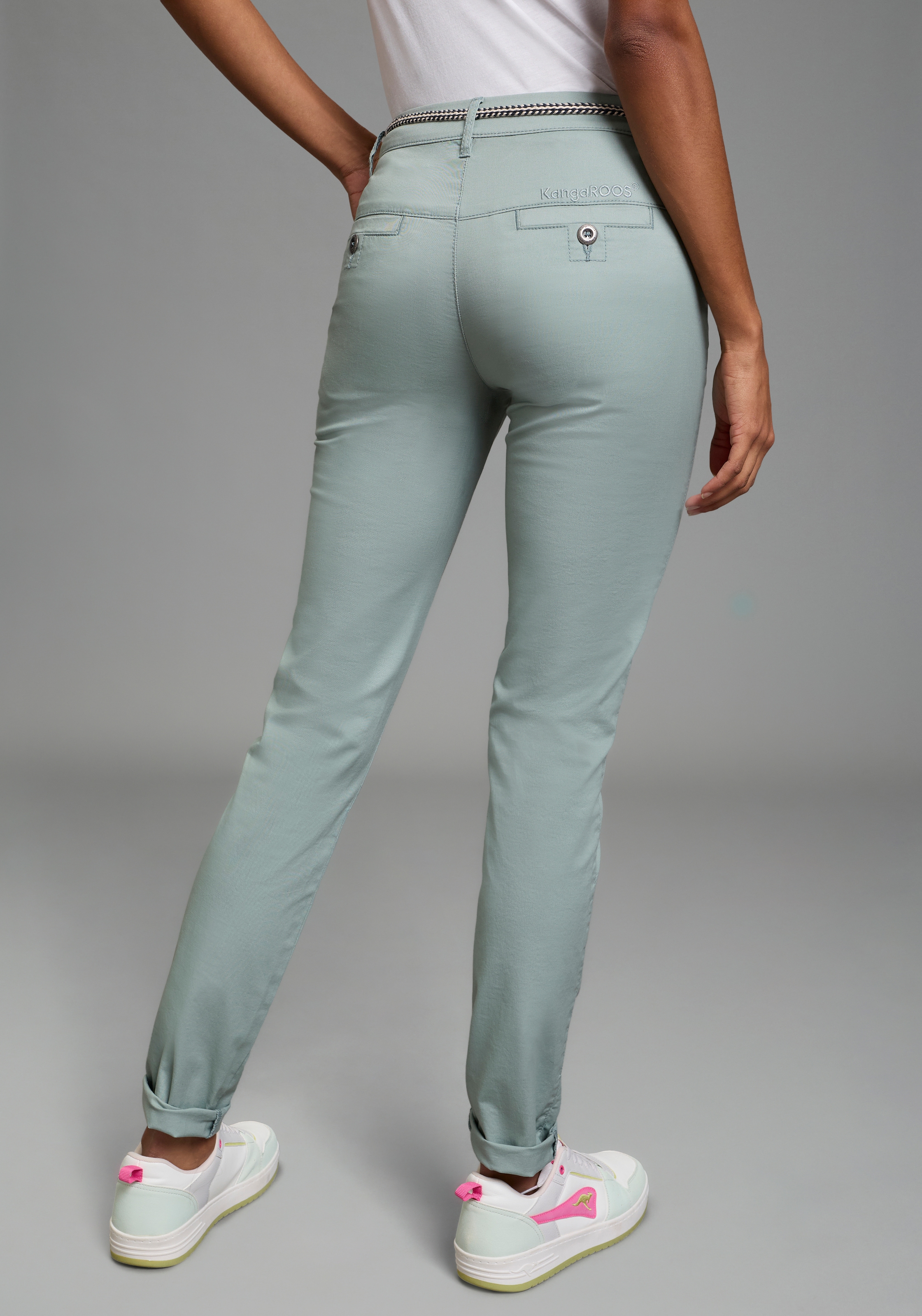 KangaROOS Chinos  in schmaler Form, mit Kordel zu binden