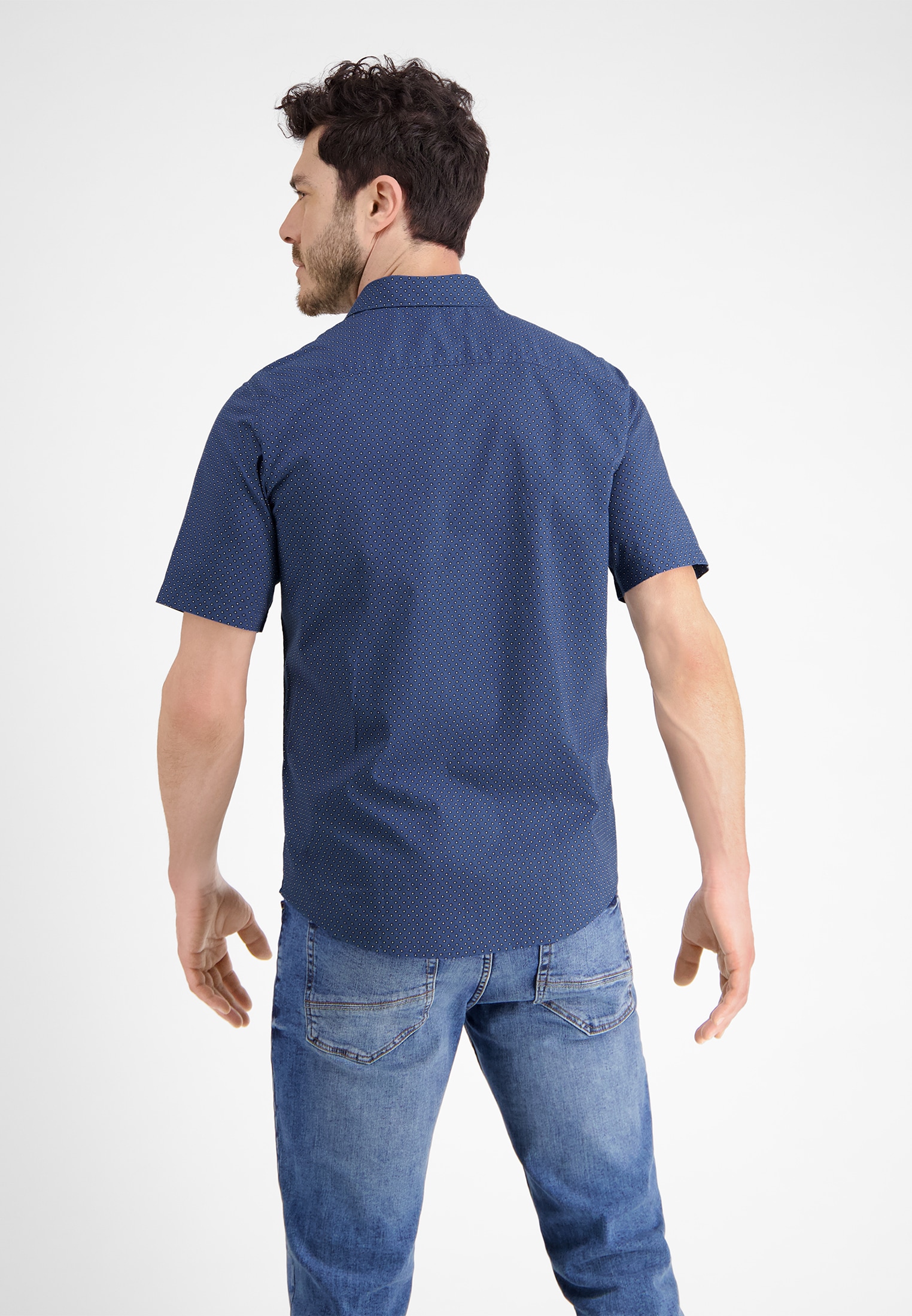 LERROS Chemise à manches courtes »Kurzarmhemd *Geometric AOP*«