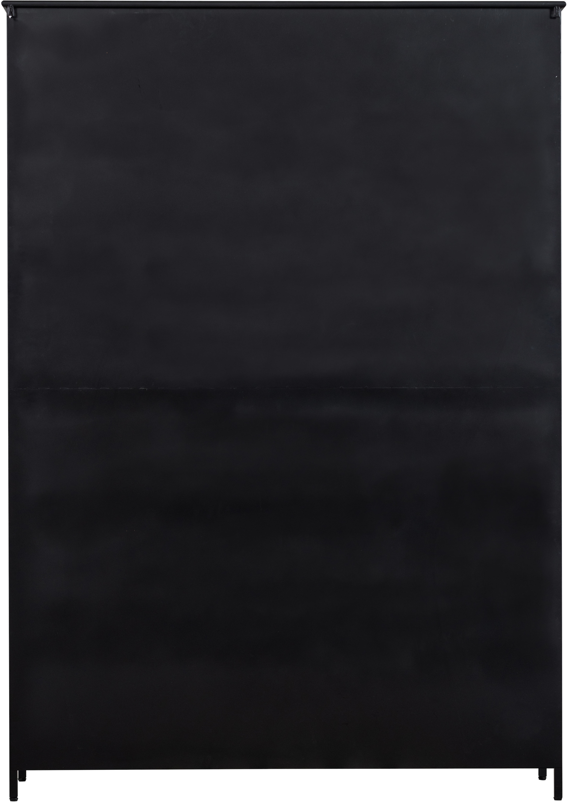 WOOOD Vitrine »Exhibit Metall pulverbeschichtet mit Glastüren H 200 x B 140 x D 42 cm« Tragkraft 20 kg pro Boden, einfach zu montierbar, pfleigleicht