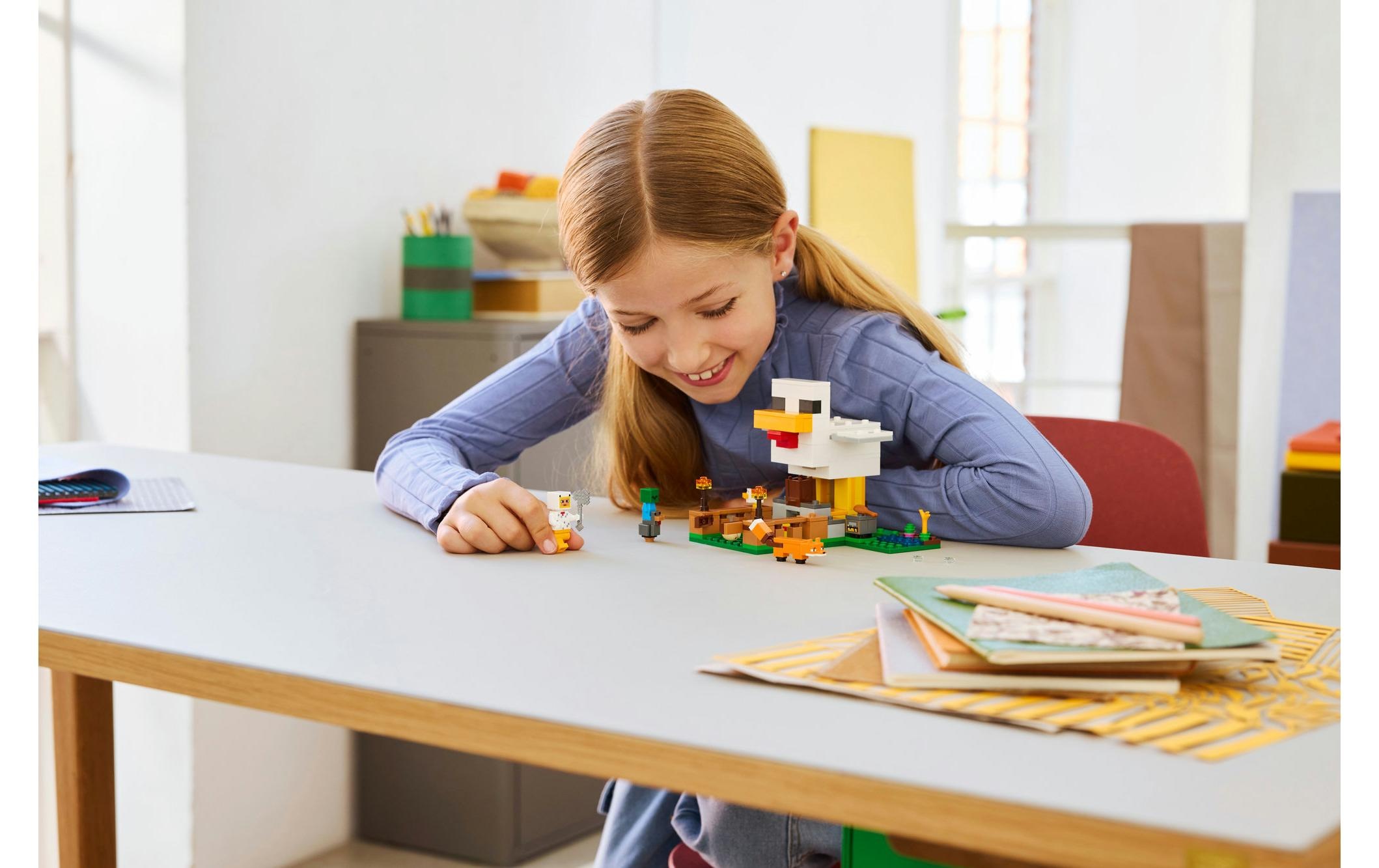   Pions de construction »Minecraft Hühnerfarm 21585« Kategorie: Fantasy-Welt