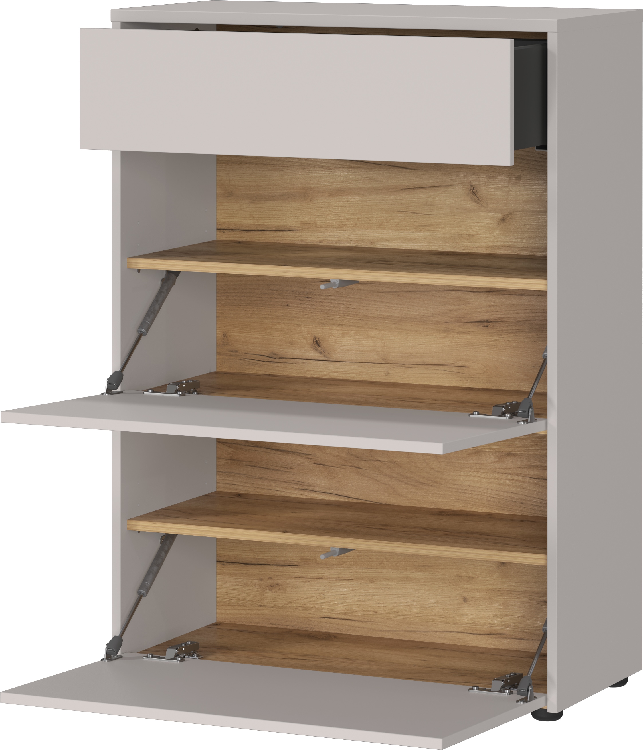 GERMANIA Armoire à chaussures »Binetto« 1 cuis tlg. Schuhschrank mit einer Schublade, zwei Klappen und Push-to-open Tech.