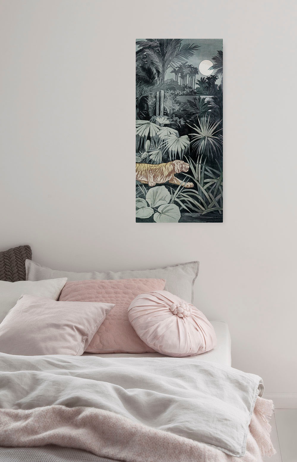 Komar Leinwandbild »Creeping Tiger - Grösse 40 x 90 cm« Natur 1 Stk. tlg. Keilrahmenbild mi Echtholzrahmen