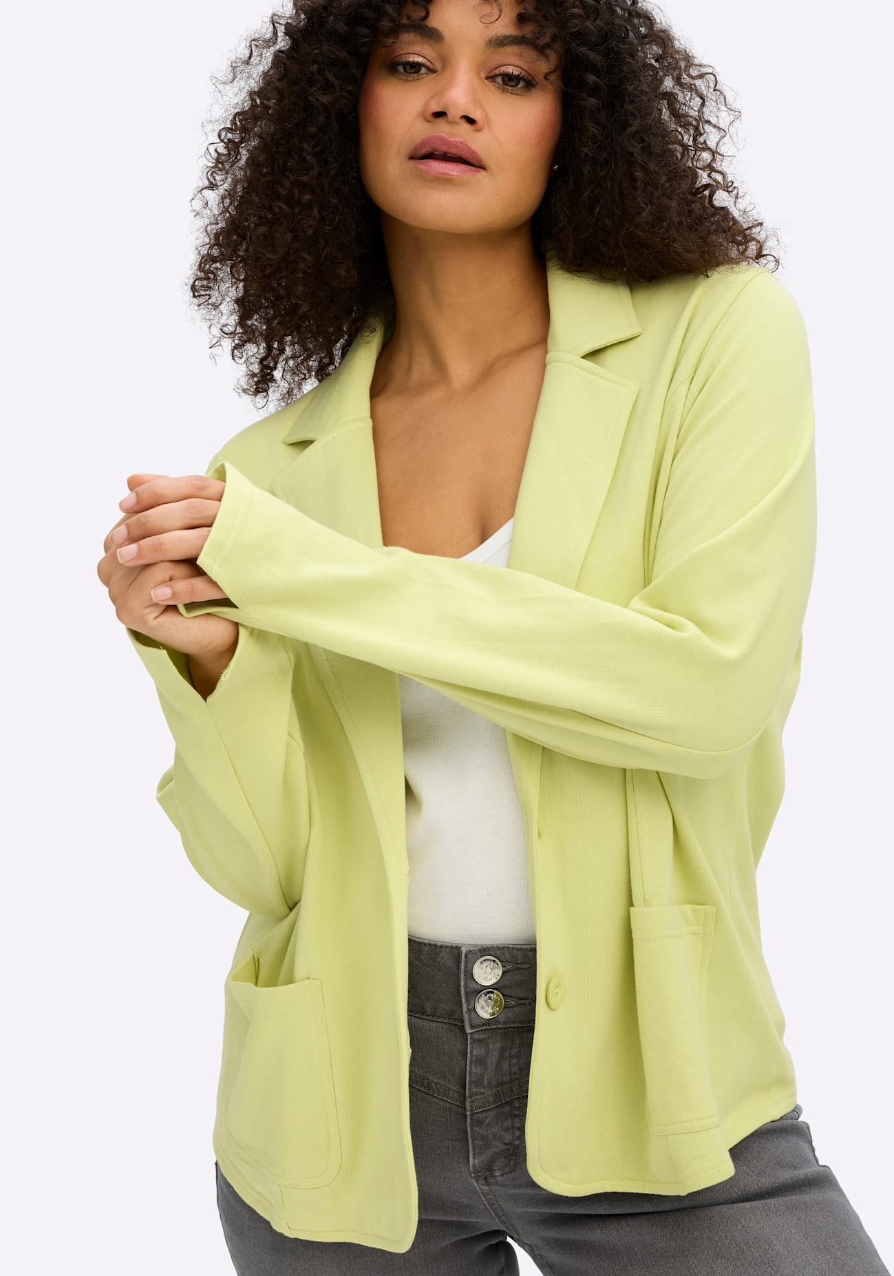 Sheego Blazer en sweat »Sweatblazer«