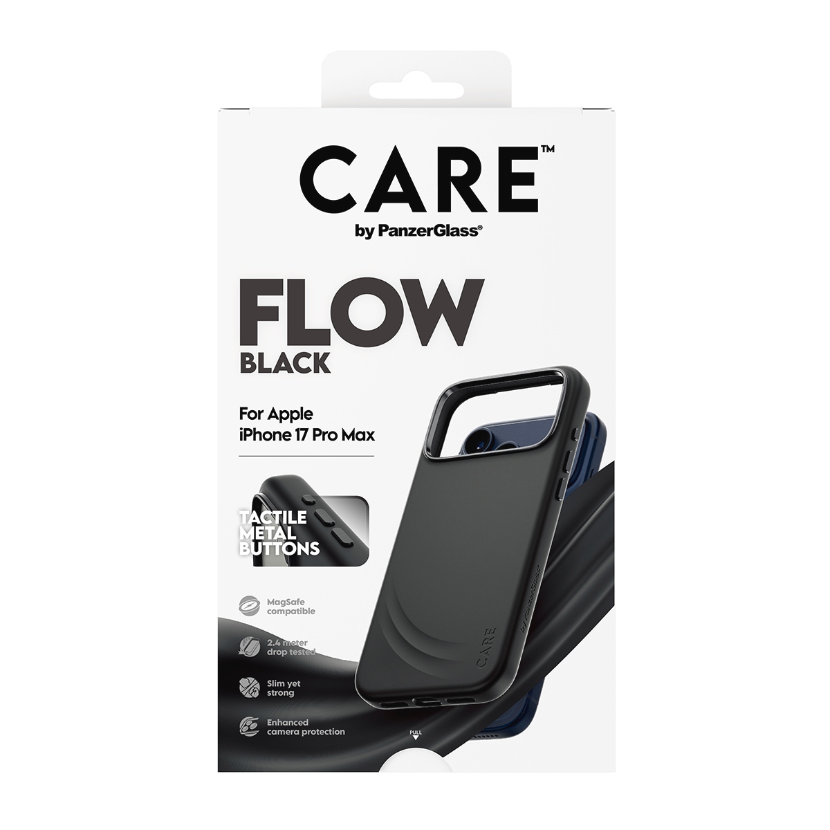 CARE by PanzerGlass Handyhülle »Flow MagSafe Case für Apple iPhone 17 Pro Max« Apple iPhone 17 Pro Max Backcover, Schutzhülle, Handyschutzhülle, Case, Schutzcase, stossfest