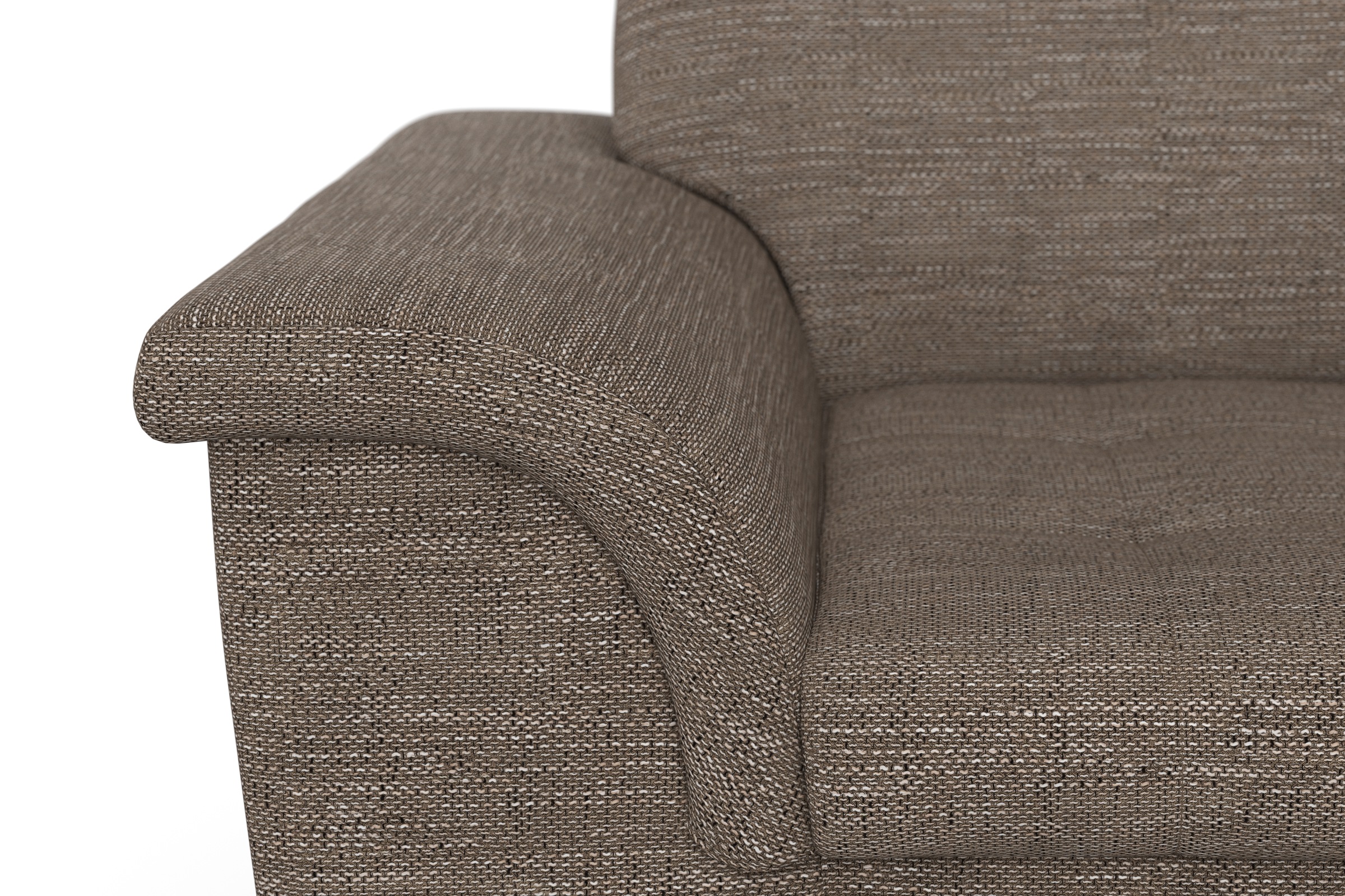DOMO collection Fauteuil »FRANZI zeitlos & elegant, moderne Sitzheftung« option avec réglage de la tête, accoudoirs confortables, pieds chromés