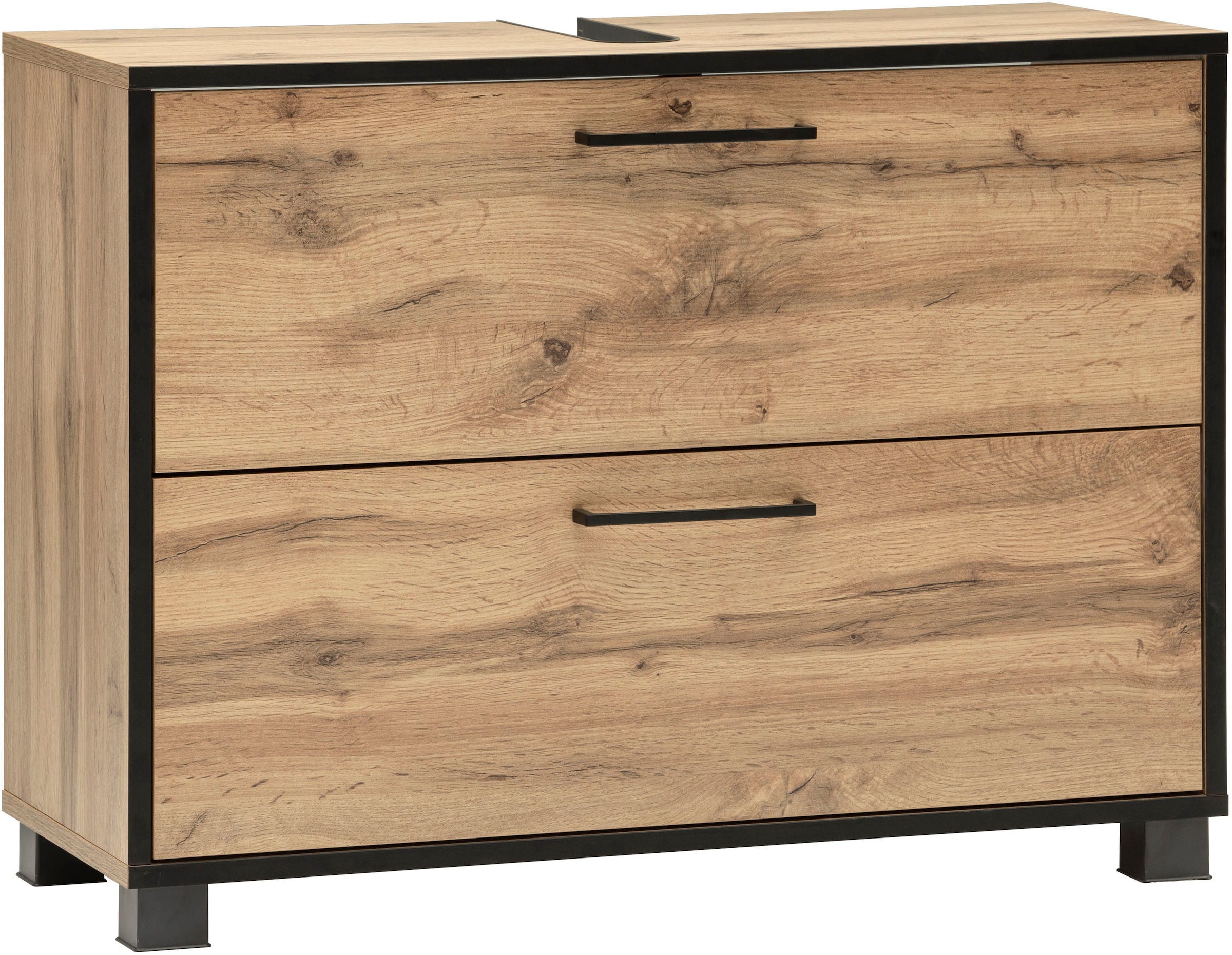 Schildmeyer Armoire sous lavabo »MAX, 1 Klappe & 1 Schublade, Breite 80,2 cm, MADE IN GERMANY« 1 cuis tlg. Fixations de remontée amorties, FABRIQUÉ EN ALLEMAGNE