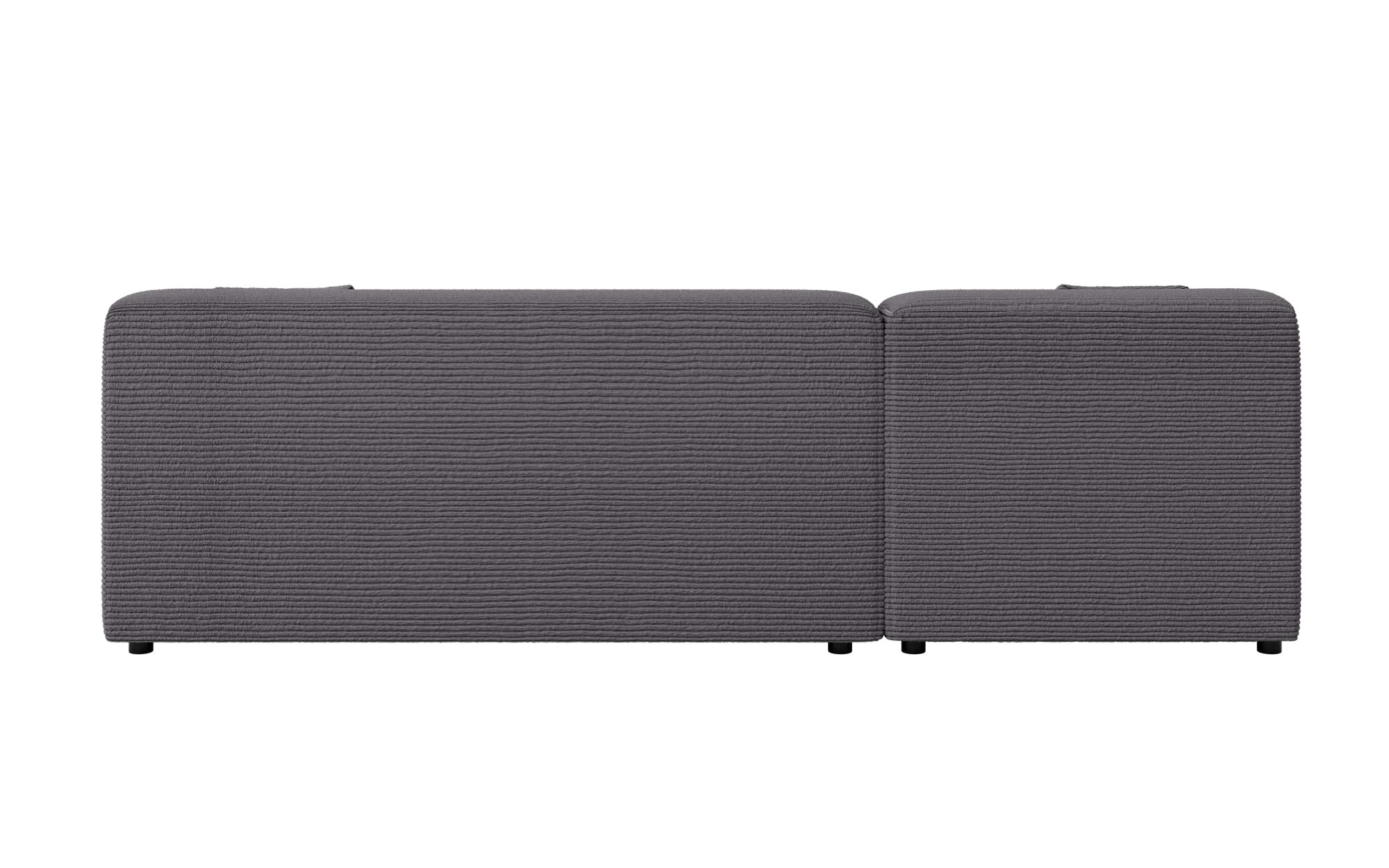 Home affaire Ecksofa »LILLIANA Designsofa, L-Form mit Recamiere rechts/links bestellbar« L-Form mit Wellenunterfederung, Masse B/T/H: 256/160/76 cm