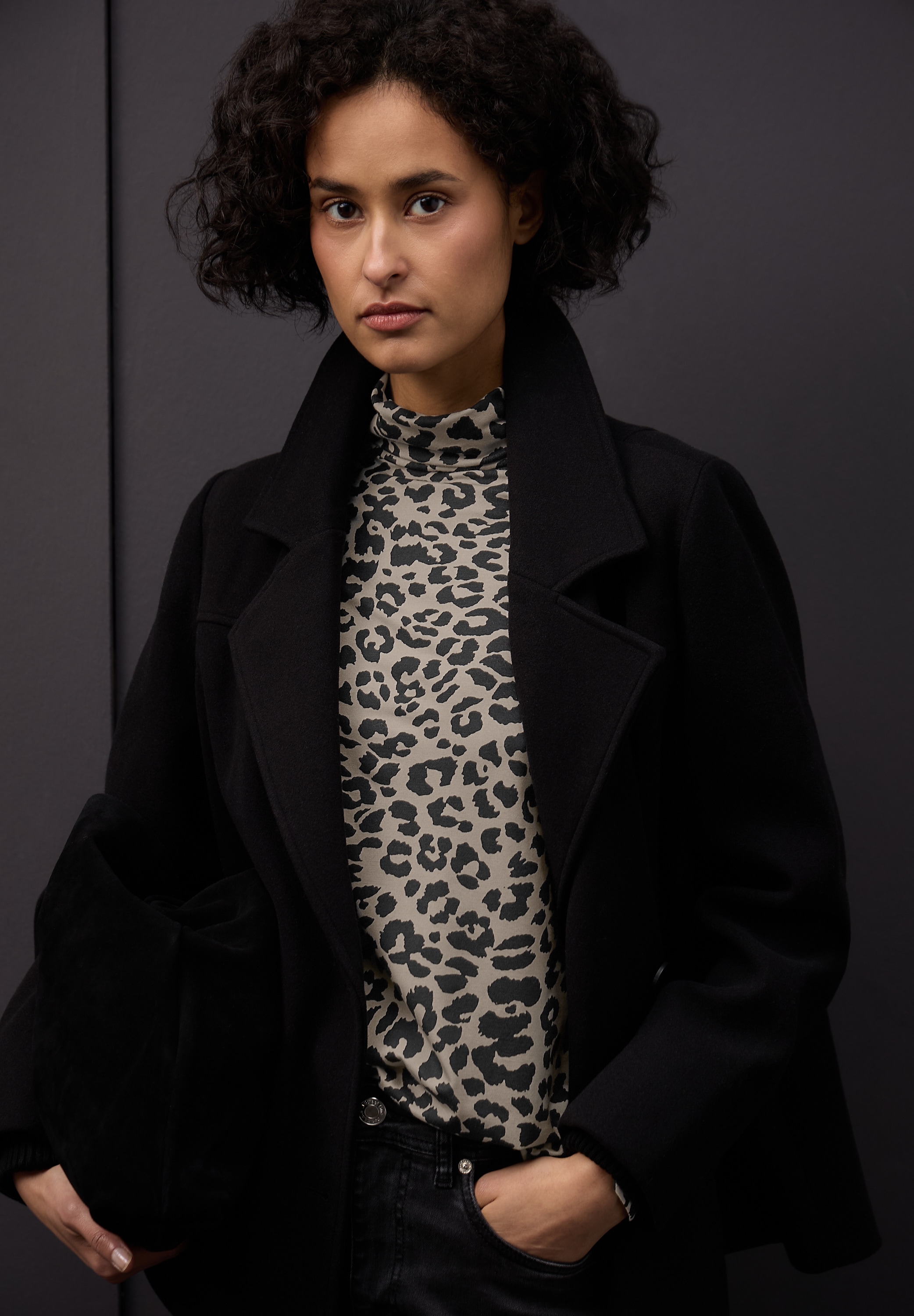 STREET ONE T-shirt à manches longues mit Muster