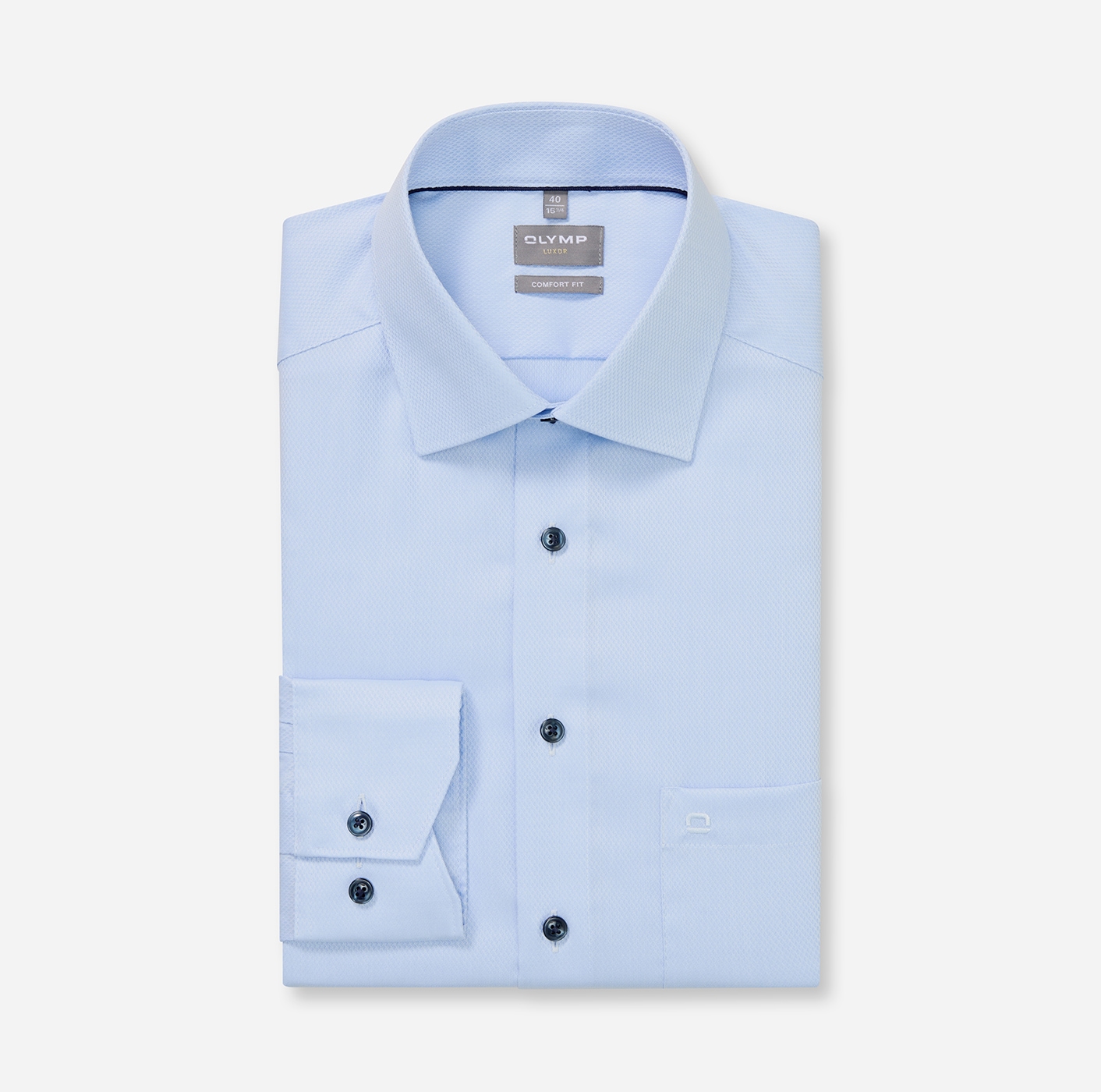 OLYMP Chemise à manches longues »Luxor« Businesshemd, comfort fit, Minimalprint, New-Kentkragen