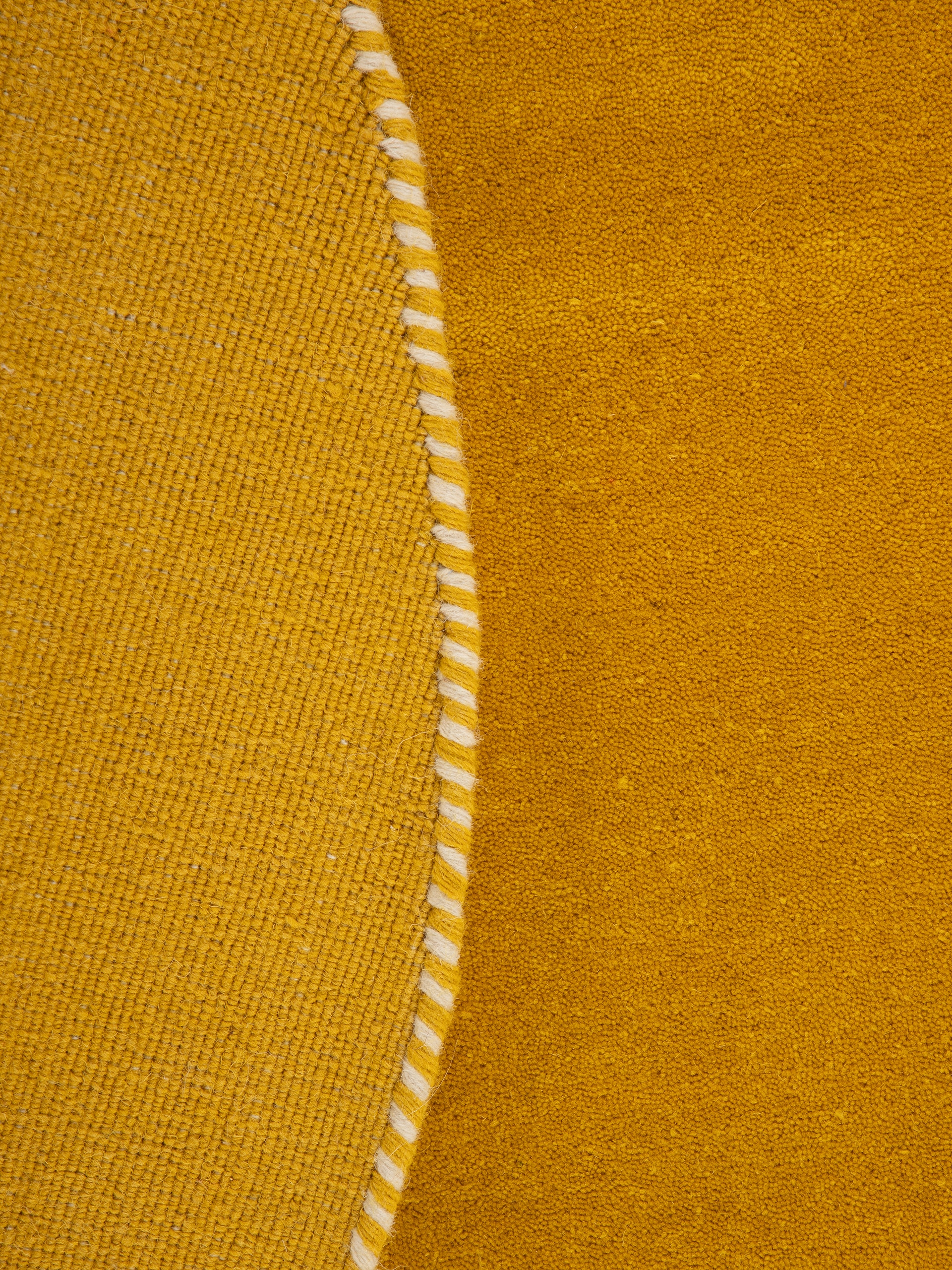 carpetfine Tapis en laine »Gabbeh Lola Uni« Rond 14 mm Höhe mit natürlichem Pflanzenmaterial von Hand gewebt, auch als Läufer