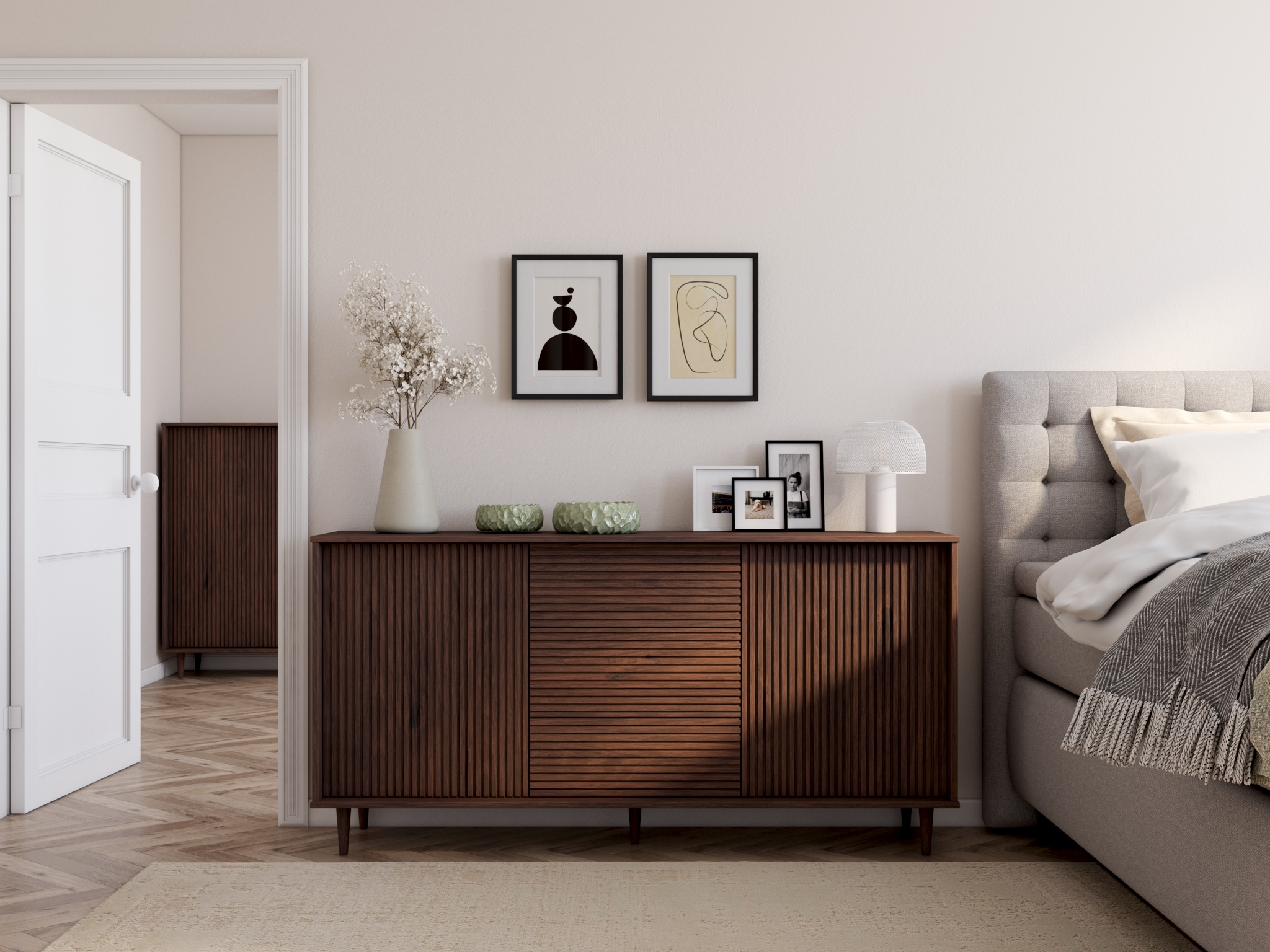 LeGer Home by Lena Gercke Bild »Black is Beautiful III« Abstrakt | Kunst | Modern | Schwarz-Weiss 1 Stk. tlg. HD Premium Poster-Druck inkl. Holzrahmen