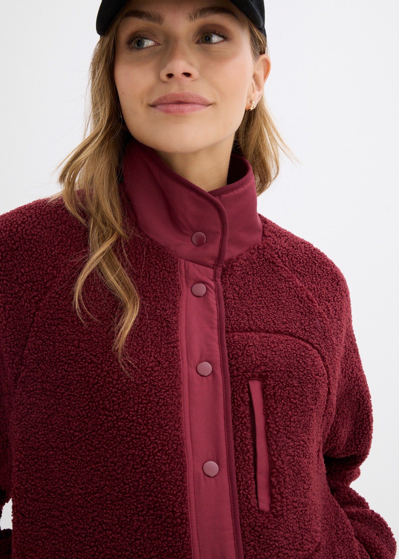 bonprix Veste de maternité avec insert bébé amovible à boutons-pression, coupe droite