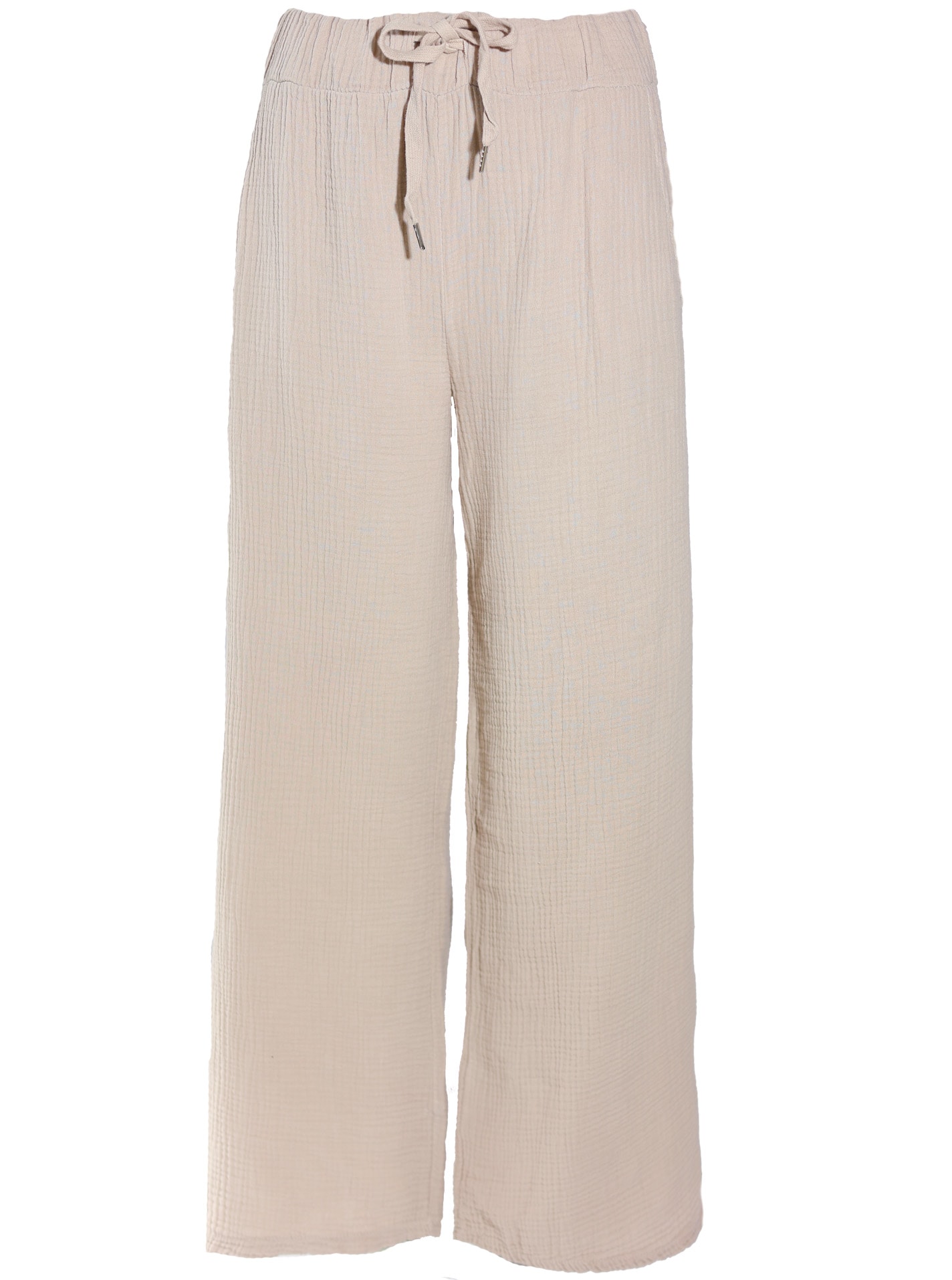 Zwillingsherz Pantalon en tissu »"Musselin"«  mit Zugband, Eingriffstaschen und weitem Bein