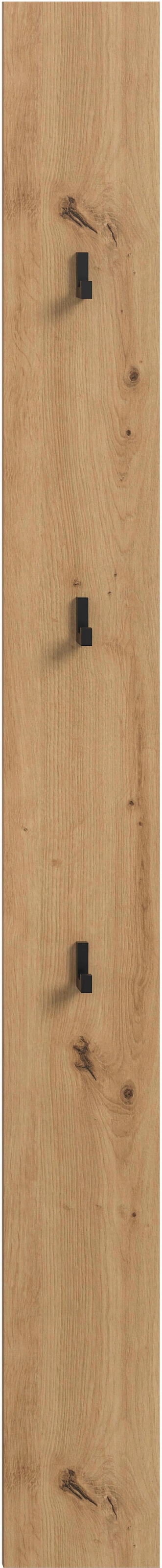 INOSIGN Panneau de vestiaire »EVRID, Höhe 160 cm, inkl. 3 Metall-Haken« individuell mit anderen Artikel der Serie EVRID erweiterbar, 1 cuis tlg. Paneel, Hakenleiste, Wandboard, Garderobe, Wandpaneel