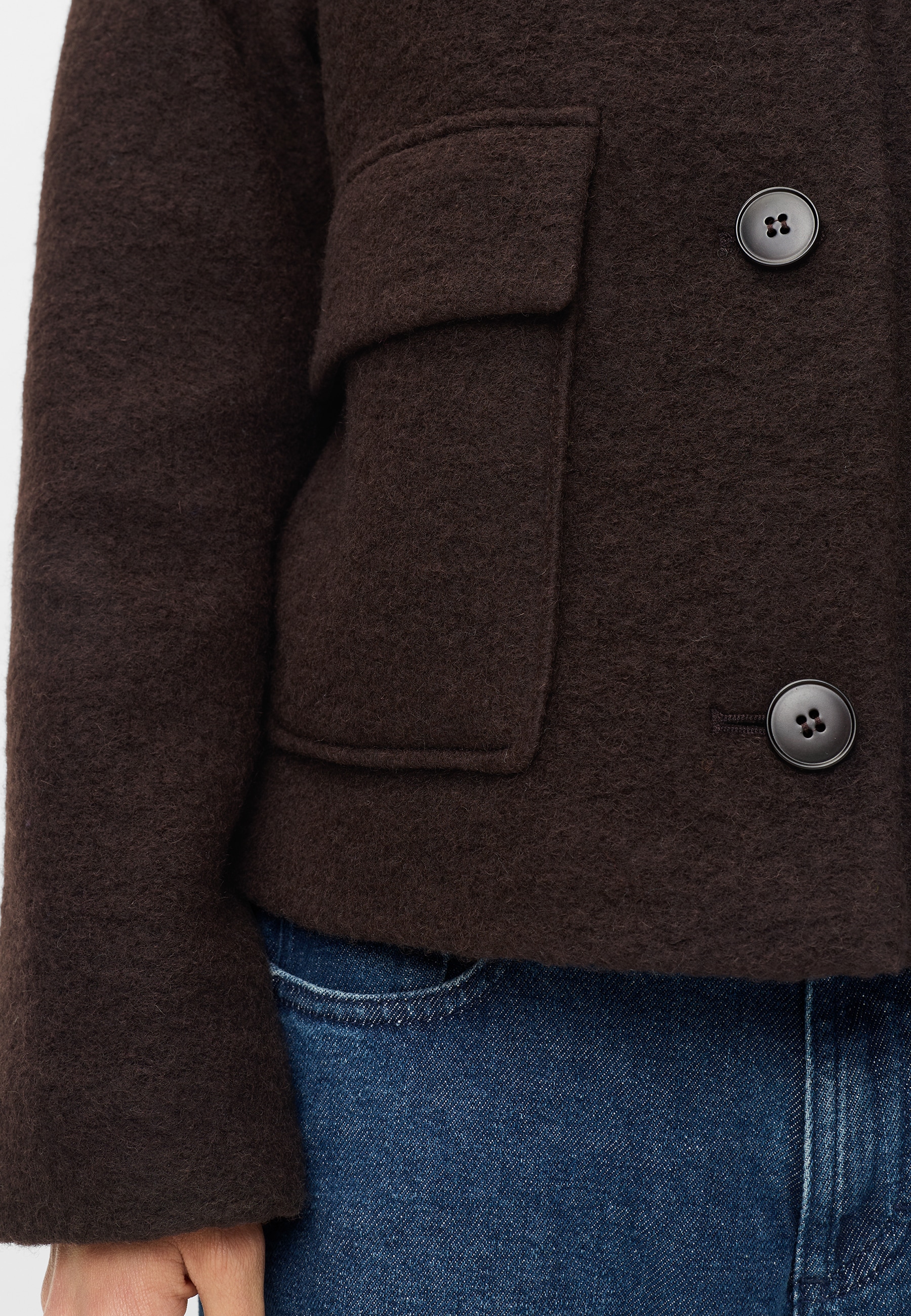 Fuchs Schmitt Veste courte Mélange de laine, coupe regular