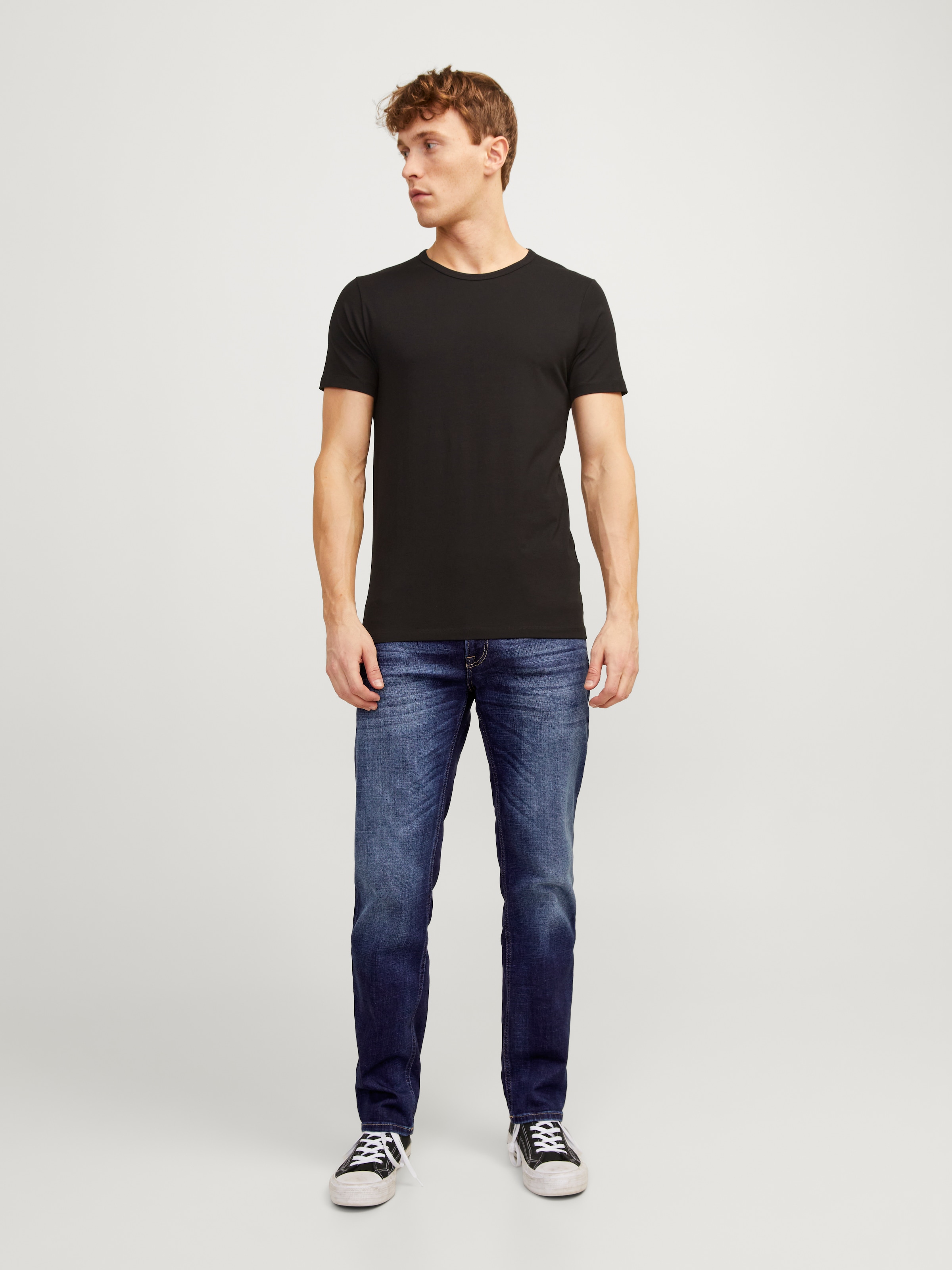 Jack & Jones Jeans coupe régulière »JJICLARK mit Used-Look und Stretch für den Alltag« mit Abriebeffekten