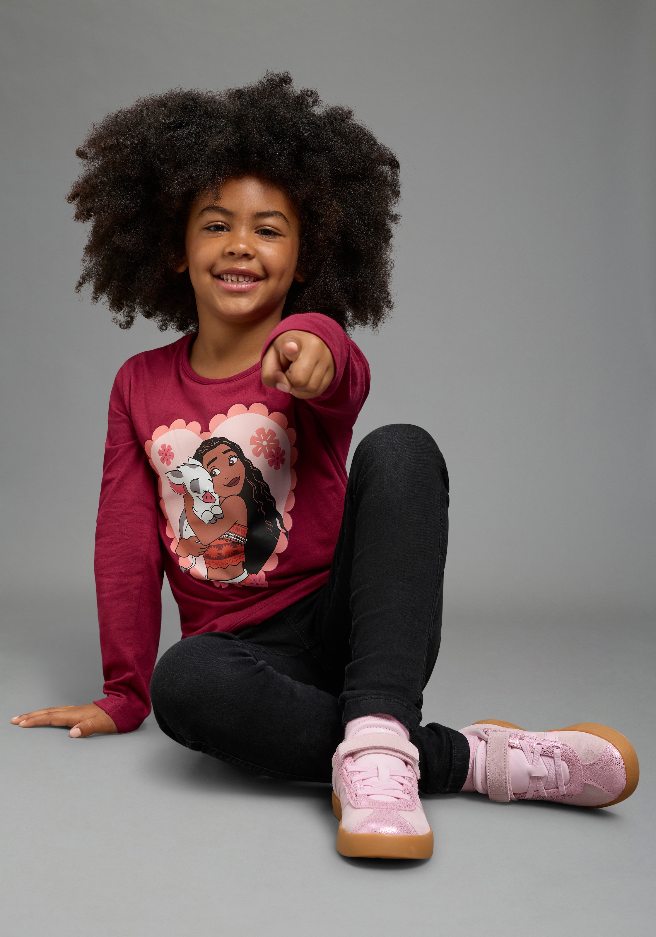 KIDSWORLD T-shirt à manches longues »VIANA Shirt, Disney« T-shirt Disney, manches longues, coupe basique à la hauteur des hanches, aspect imprimé