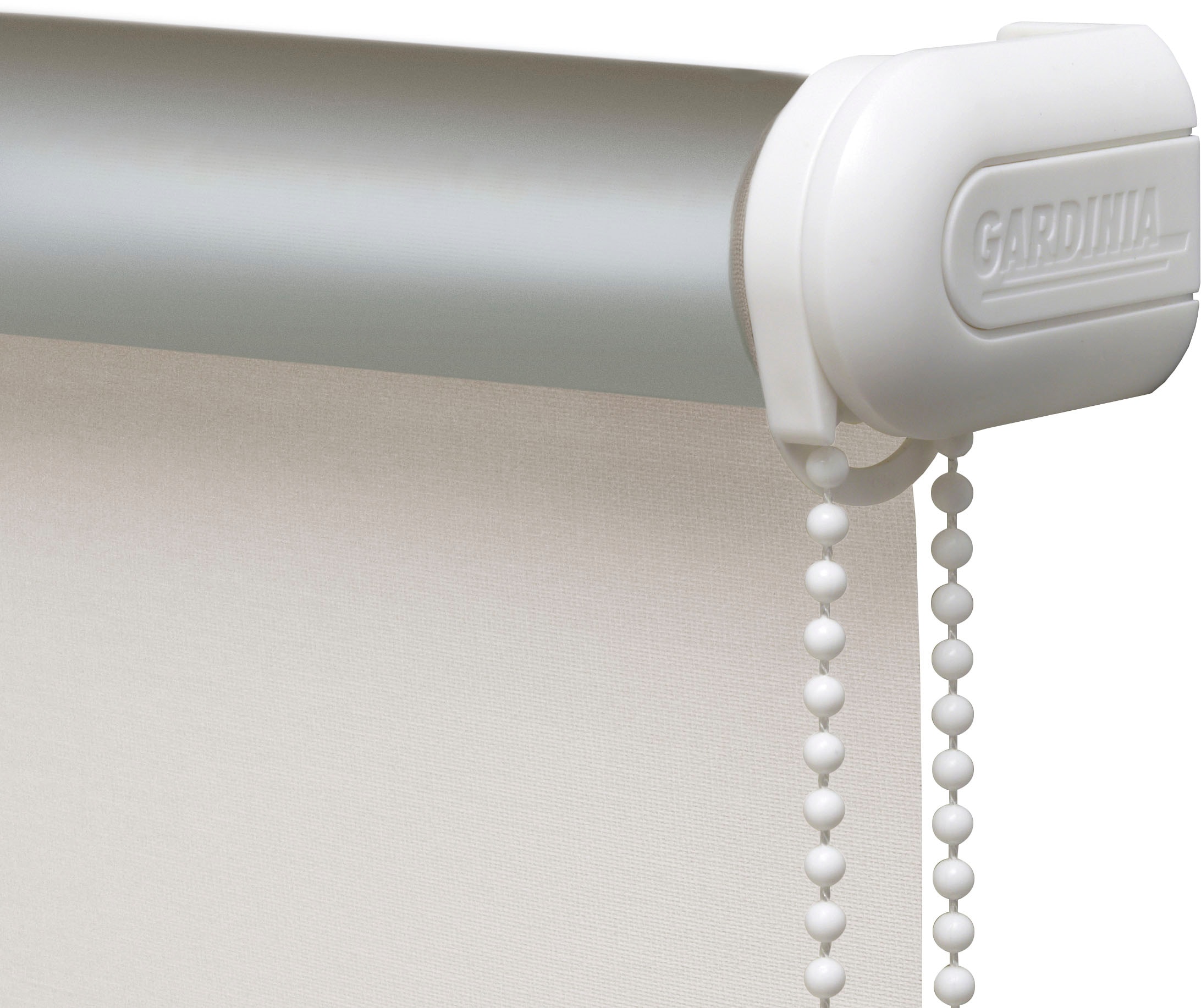 GARDINIA Store à tirage latéral »Uni-Rollo - Thermo Energiesparend« verdunkelnd mit Bohren freihängend Abschlussprofil in weiss