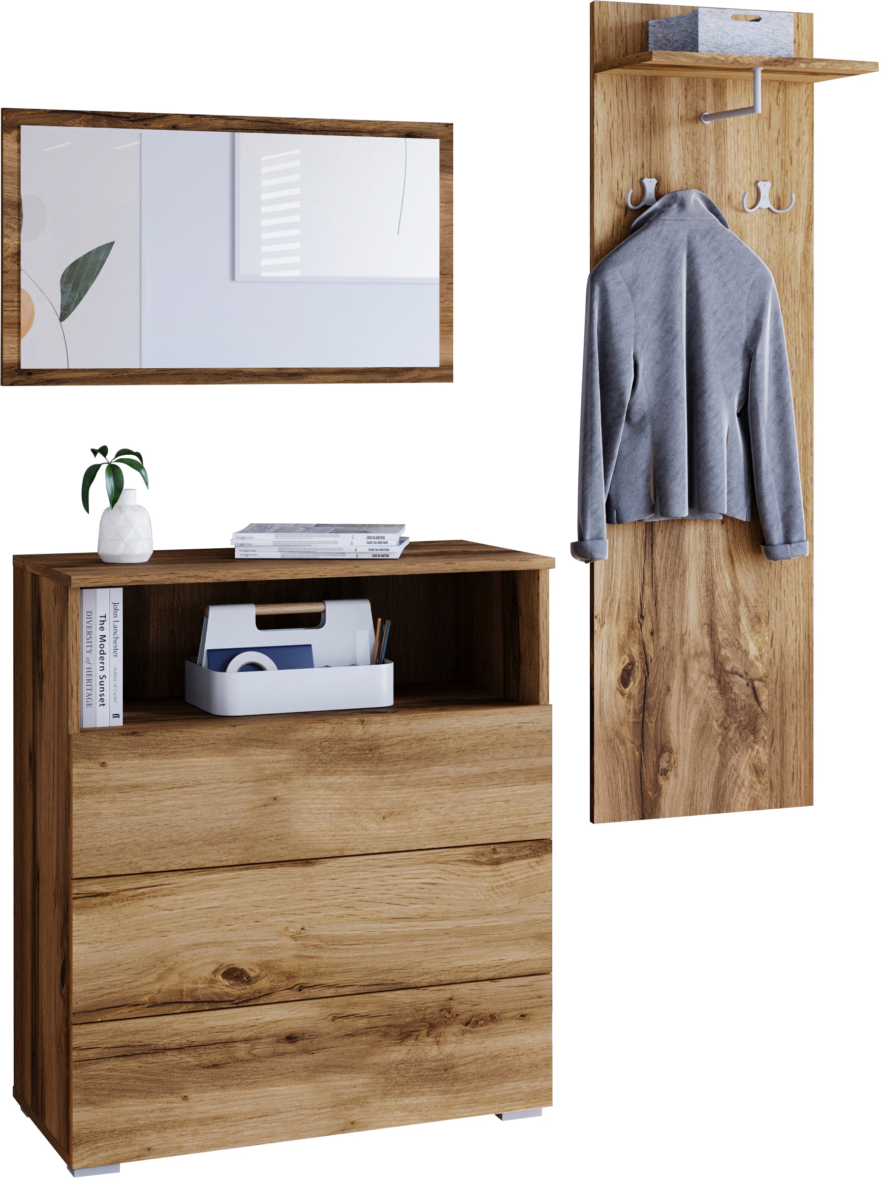 GOODproduct Ensemble de vestiaires »PARIS/ TOKYO« Ensemble complet, 3 cuis tlg.