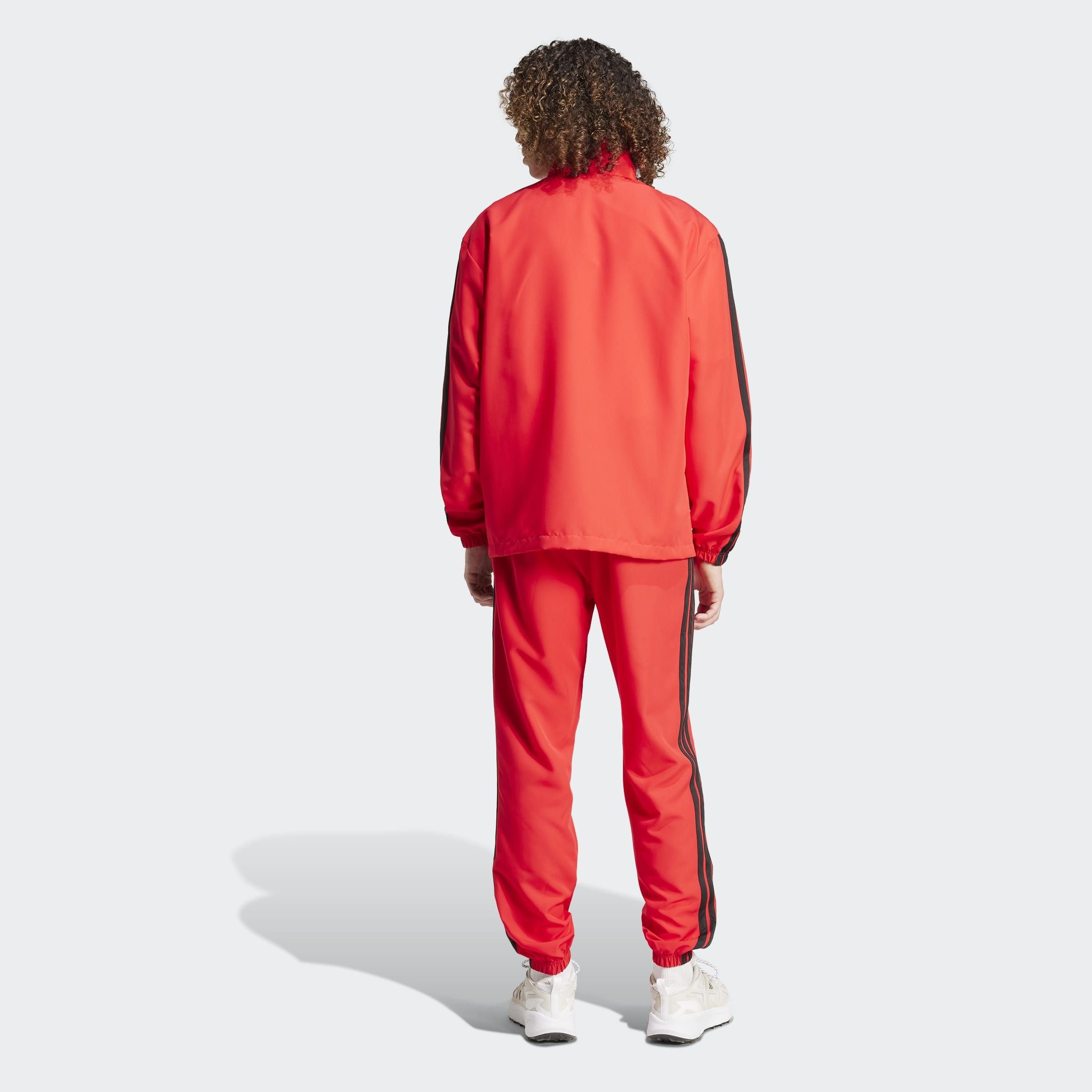 adidas Sportswear Combinaison d'entraînement »3-STREIFEN WOVEN« 2 cuis ensemble deux pièces, en polyester, avec fermeture éclair continue