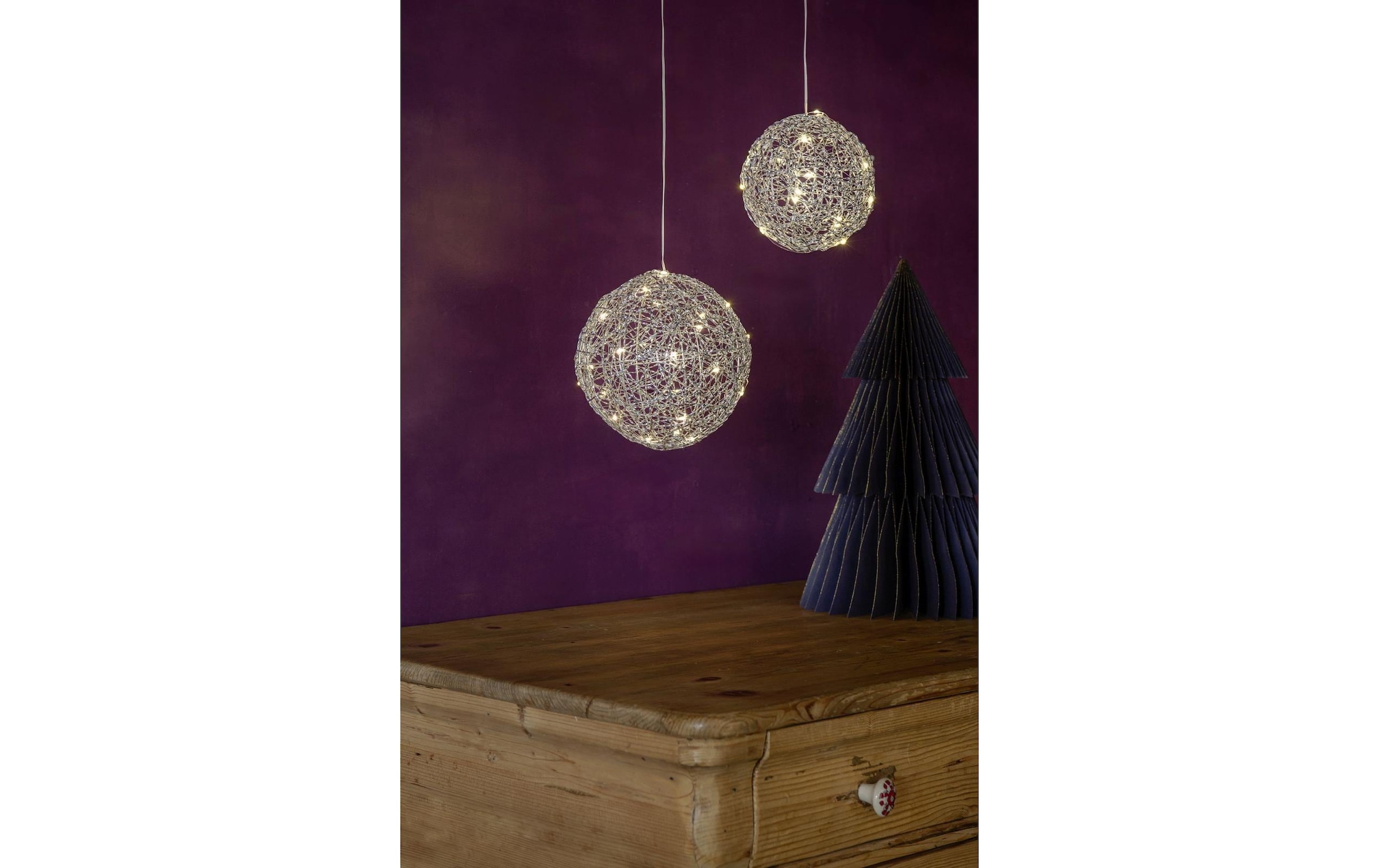 STT LED Dekoobjekt »Silver Ball, 15 cm« 1 Stk.