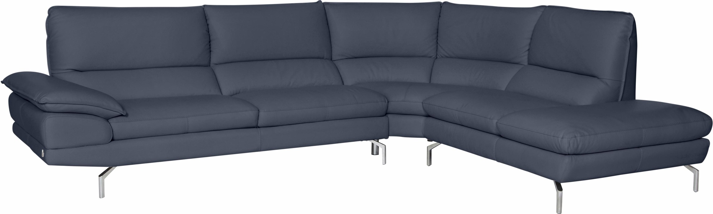 CALIA ITALIA Canapé d'angle »Dave, italienisches Designsofa L-Form, erstklassiger Sitzkomfort« Ottomane wahlweise links oder rechts, in zwei tollen Lederqualitäten