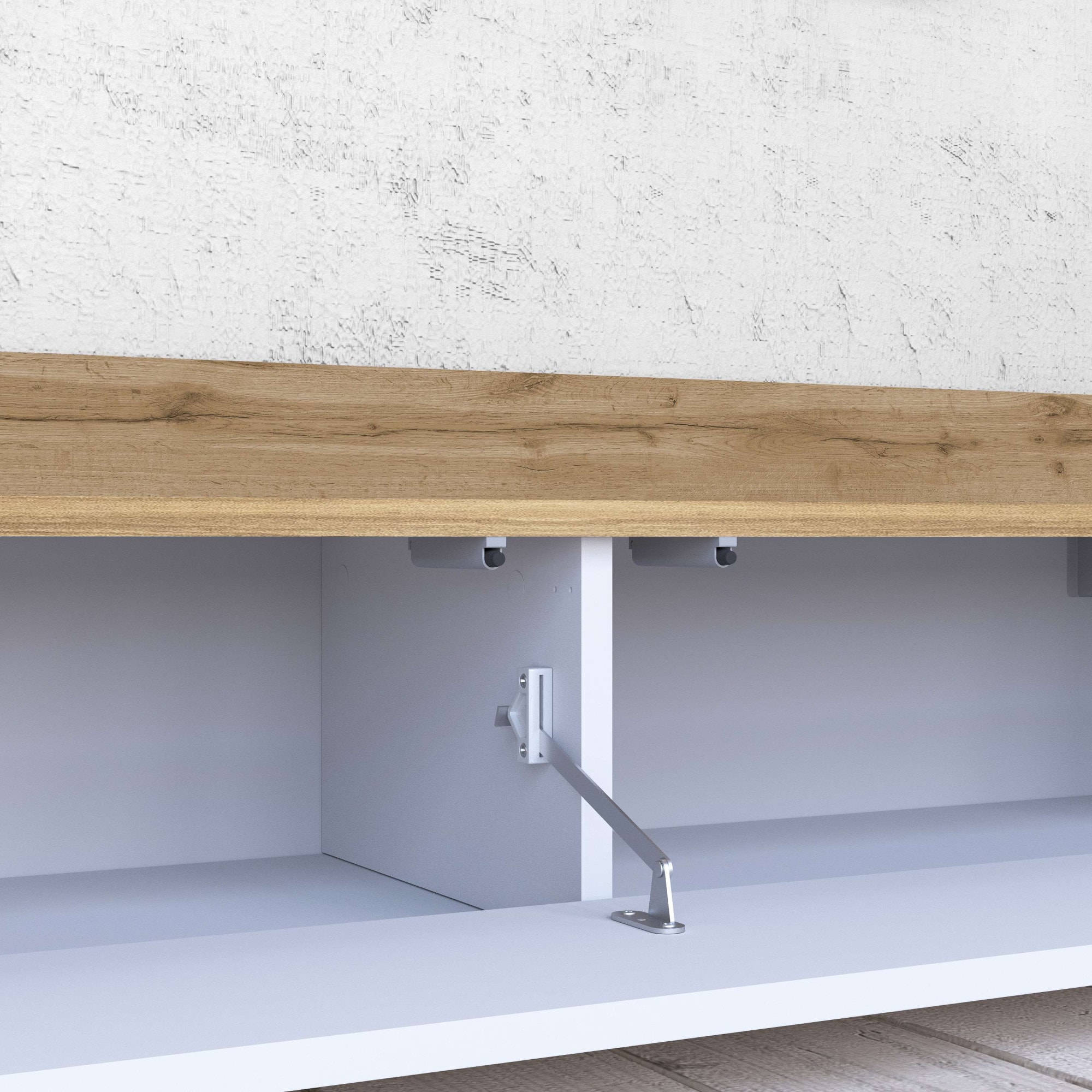 GOODproduct Table basse »BOLSENA,TV-Kommode, TV-Möbel,TV-Bank, 4 Fächer und offenes Ablagefach« 1 cuis tlg. Breite 200 cm,stehend/hängend,Fronten Hochglanz lackiert,Made in Italy