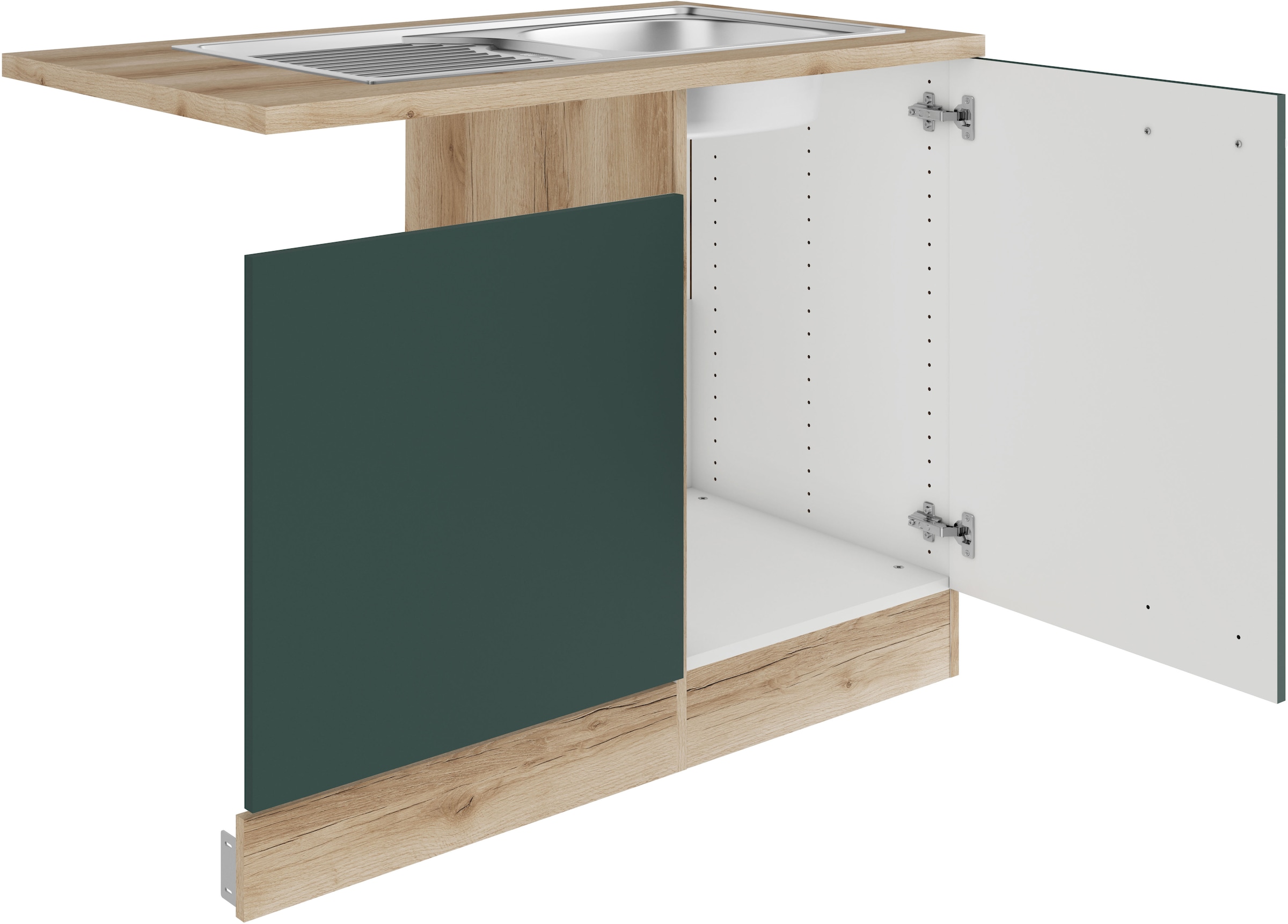 OPTIFIT Spülenschrank »Bella« Breite 110 cm, für teilintegrierten Geschirrspüler